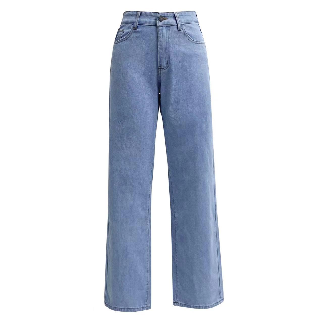 Women's Boyfriend Cargo Jeans - High Waisted Wide Leg, Bootcut & Straight Leg Denim Pants for Casual Wear, Work & Street Style