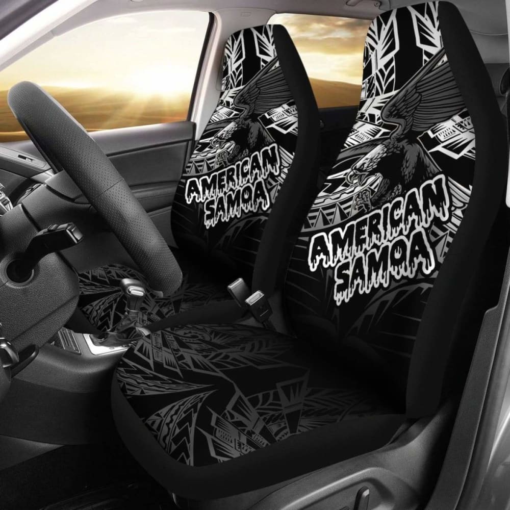 American Samoa Polynesian Car Seat Covers - Eagle Tribal Pattern Design for Cars, Trucks & SUVs | Durable & Stylish Seat Protection for Daily Commute & Road Trips