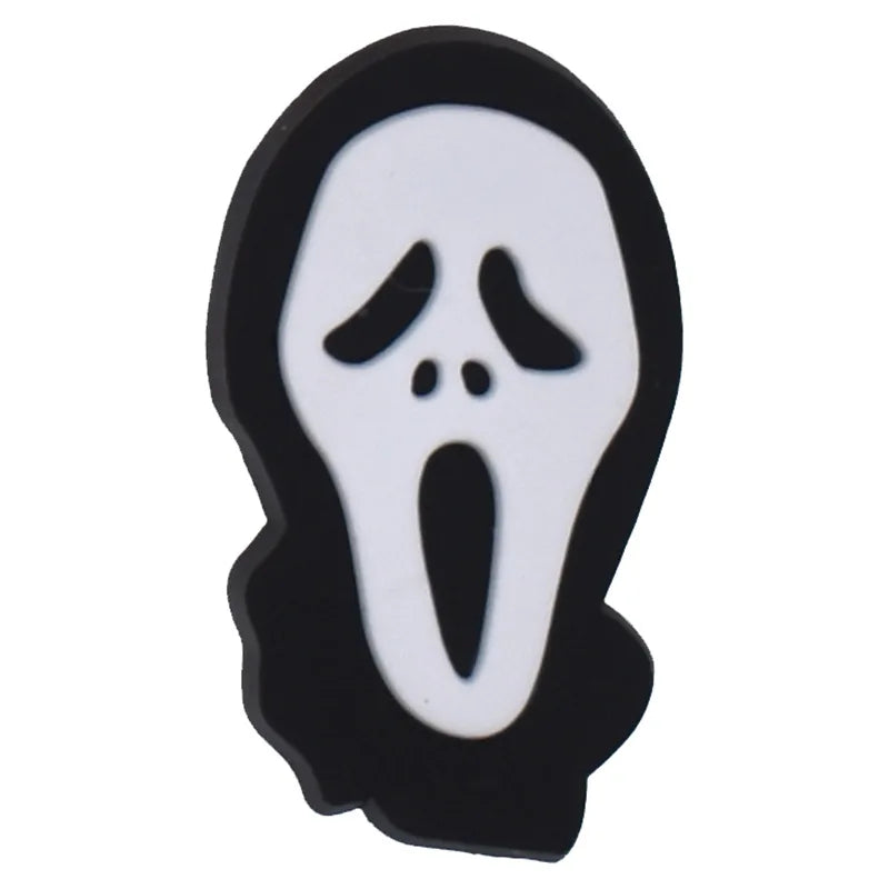 1pc Black Crocs Charms Shoe Accessories - Halloween Decorations, Jeans & Sandals Buckle for Women, Men & Kids | Perfect for DIY Customization & Fashion Statement