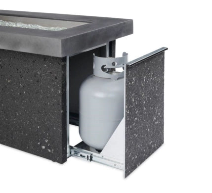 Outdoor Gas Fire Pit Table - The Outdoor Greatroom Company Key Largo Linear Fire Pit for Patio, Backyard, Deck & Poolside Gatherings
