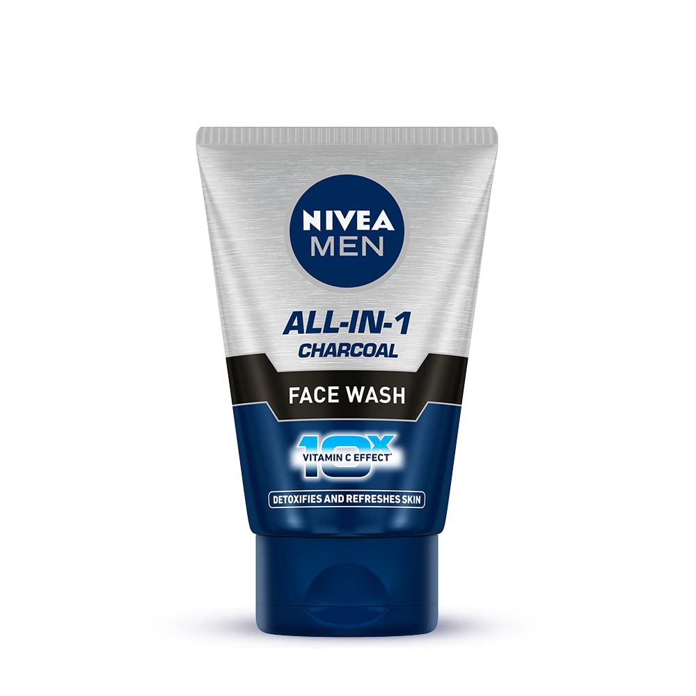 Nivea Men All In 1 Face Wash 100ml - Deep Cleansing & Hydrating Facial Cleanser for Men - Daily Skincare Routine for Oily & Dry Skin
