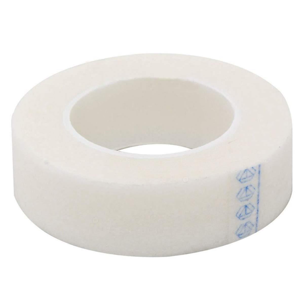 FRCOLOR 12 Rolls Eyelash Extension Tape - Hypoallergenic Lash Tape & Eye Pads for Professional Eyelash Extensions, False Lashes Application - Sensitive Skin Friendly White Fabric Tape (Great for Salon Use & DIY Home Lash Kits)
