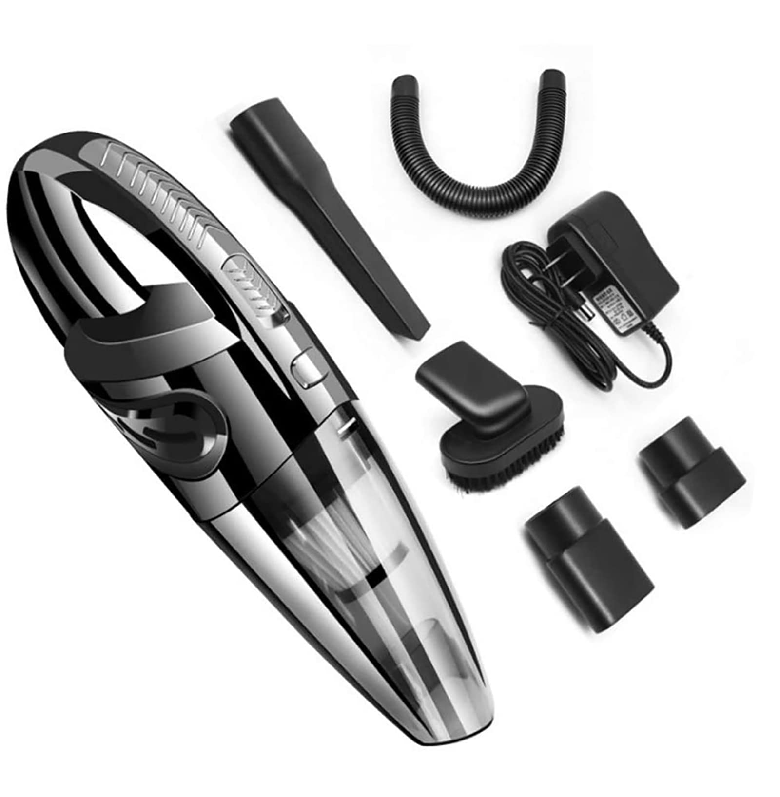 Eagles RUNDONG R-6053 120W Cordless Car Vacuum Cleaner - Wet & Dry Dual Use, Portable Handheld Vacuum for Home, Car, RV, and Pet Hair Cleaning