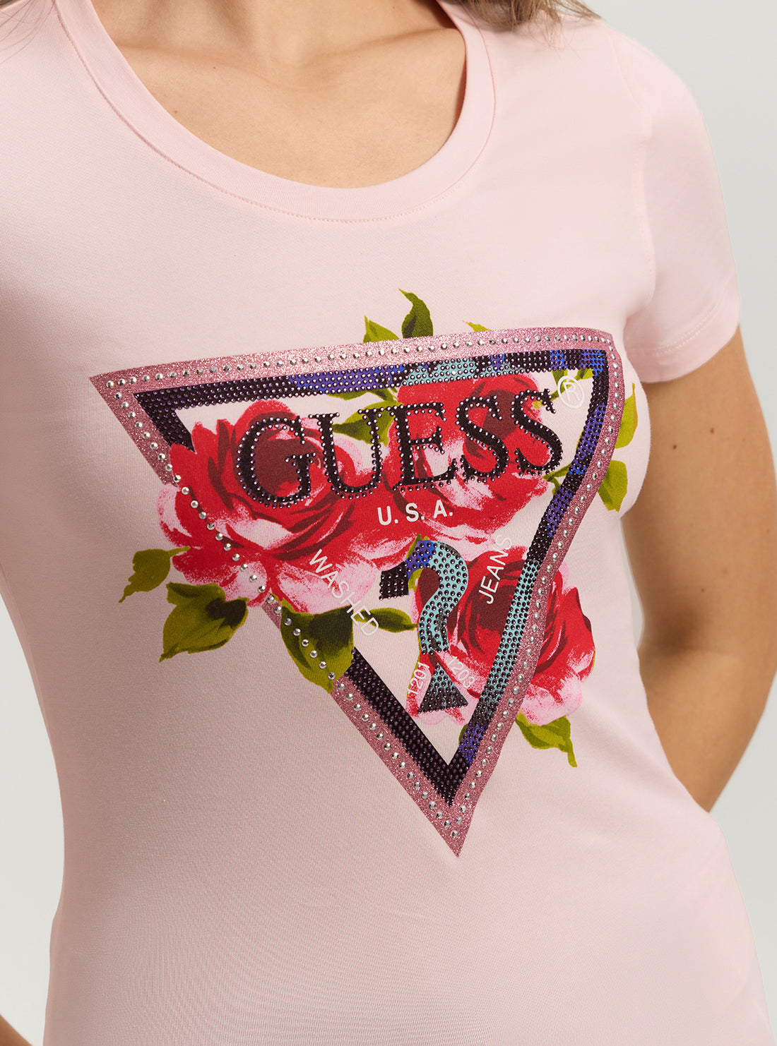Eco-Friendly Pink Roses Graphic T-Shirt for Women | Soft Cotton Tee with Floral Design | Perfect for Casual Wear, Outfits & Gifts