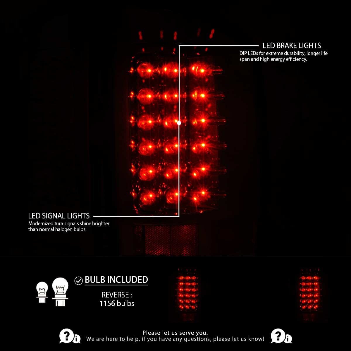 AUTOZENSATION LED Tail Lights for 2002-2006 Dodge Ram 1500/2500/3500 - Chrome Housing Clear Lens Pair (Left + Right) - Perfect for Night Driving & Enhanced Visibility