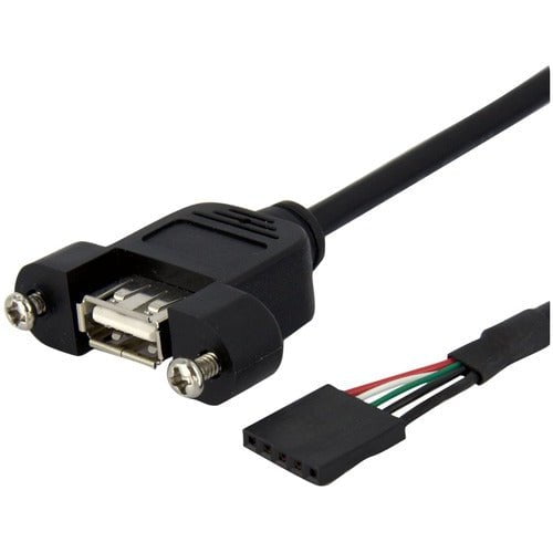 3 FT USB 3.0 Panel Mount Cable - USB A Female to Motherboard Header Adapter (F/F) - Perfect for PC Case Front Panel USB Port Extension & Internal Computer Wiring