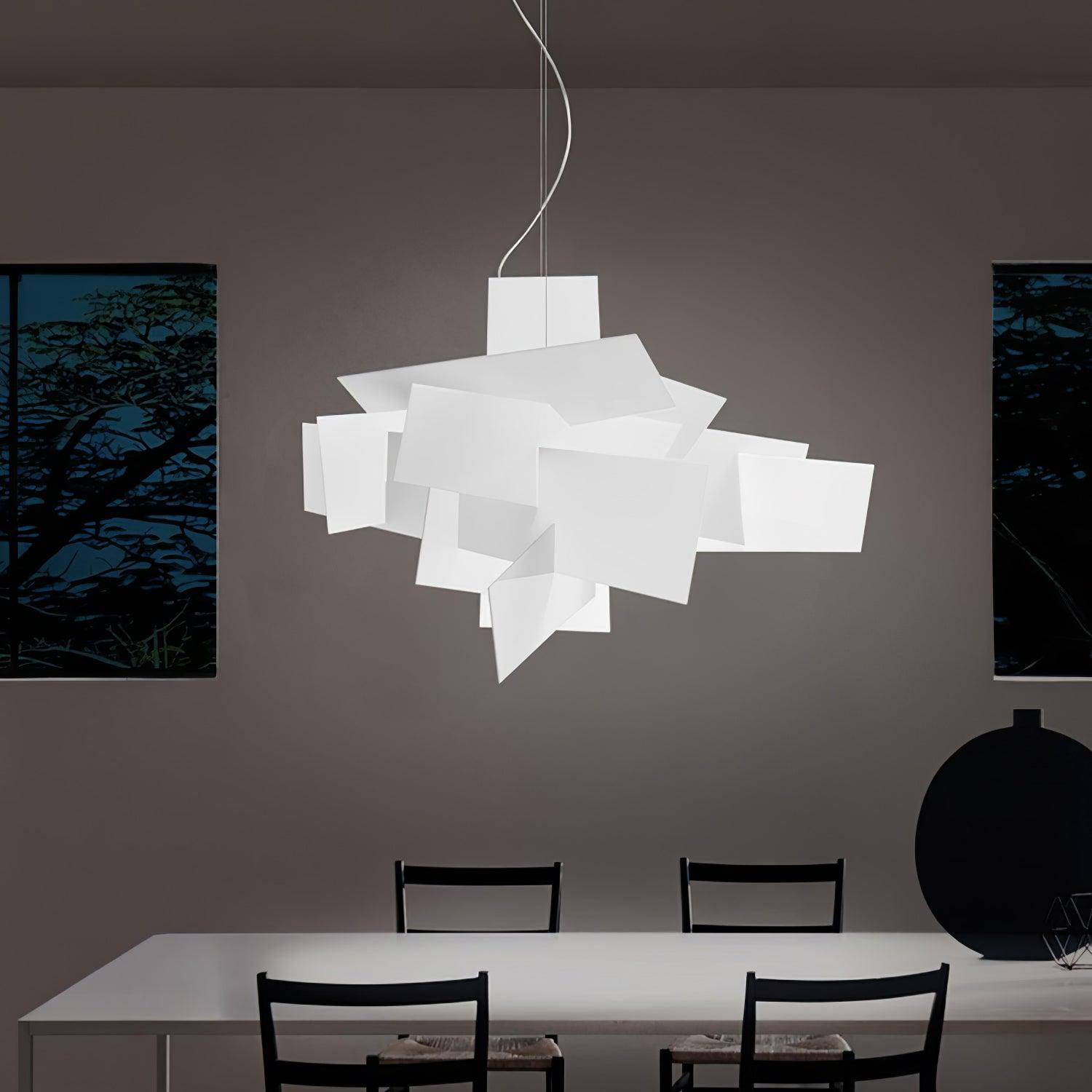 Modern Big Bang Pendant Light Fixture - Industrial Style Ceiling Hanging Lamp for Dining Room, Kitchen Island & Living Room Decor