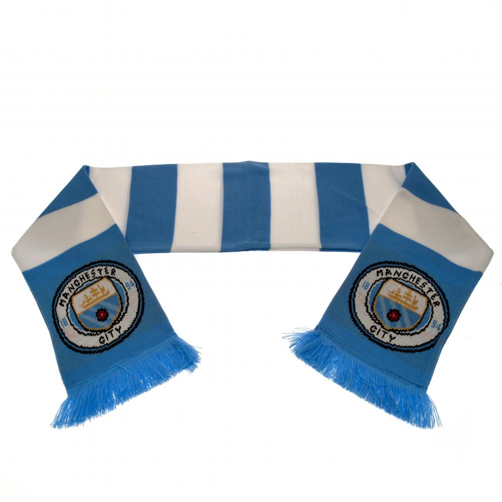 Manchester City FC Bar Scarf - Official Premier League Football Fan Accessory for Home & Pub Decor, Game Day Support