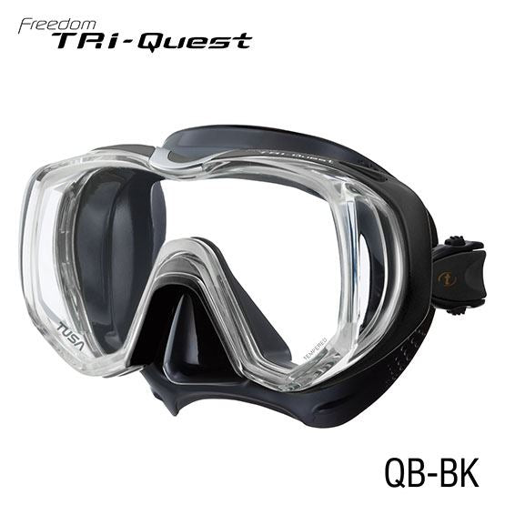 Tusa Tri Quest 3 Window Scuba Diving Mask - Premium Snorkeling & Scuba Gear for Clear Underwater Vision - Perfect for Ocean Exploration, Coral Reef Diving, and Underwater Photography