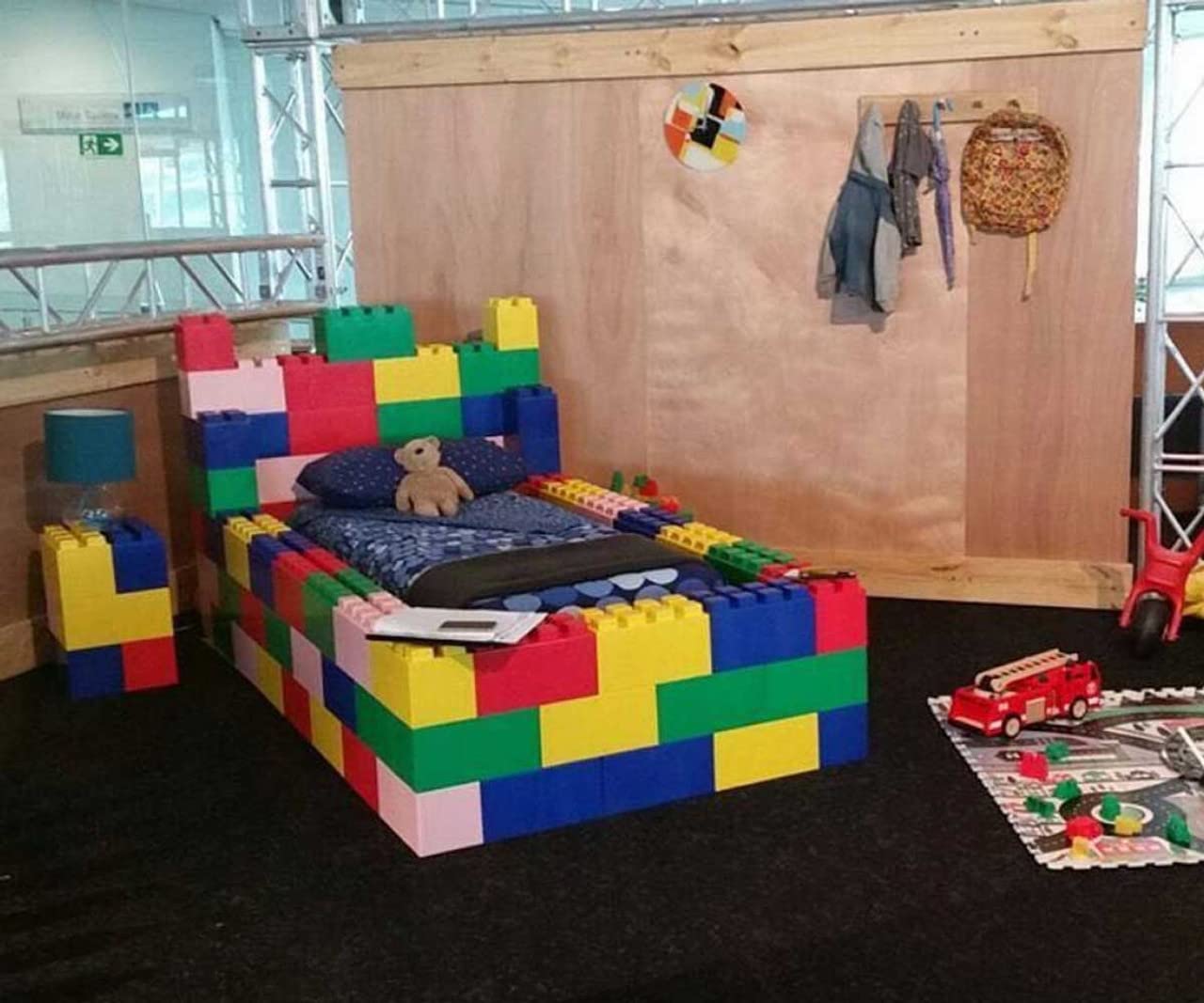 EverBlock Single Bed Frame Kit - 3’ x 6’6” x 1’7” Modular Bed System | Reusable Giant Building Blocks for DIY Beds & Headboards | Easy Connect Design for Indoor & Outdoor Use | Perfect for Kids Rooms, Dormitories & Guest Bedrooms