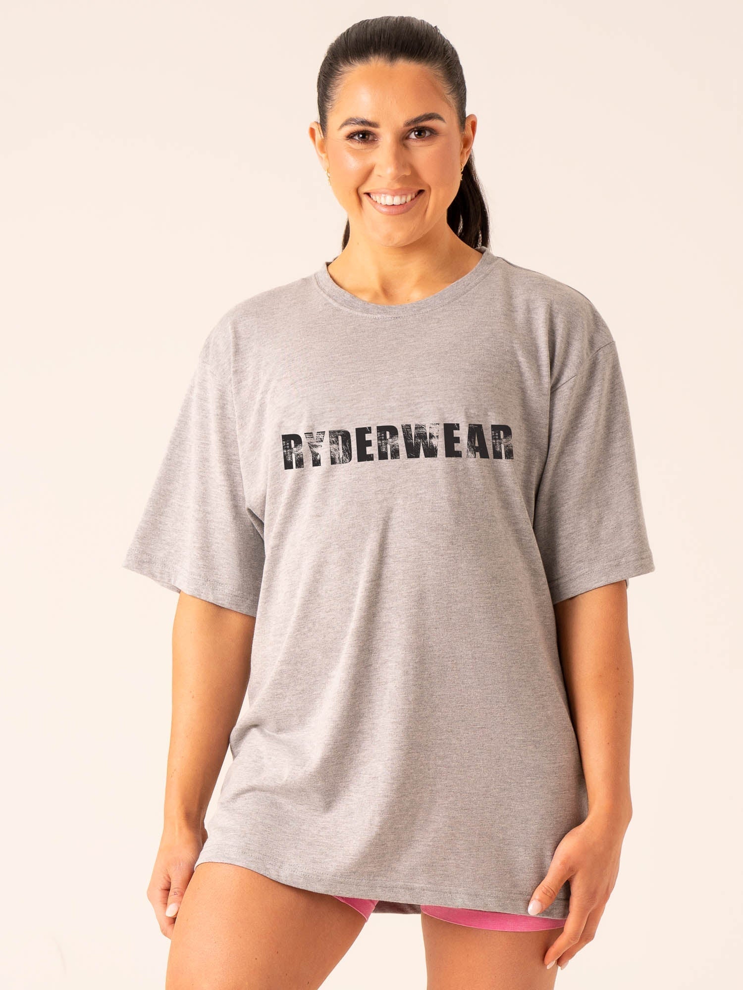 Men's Workout Training T-Shirt - Grey Marl - Moisture Wicking & Breathable for Gym, Running & Fitness