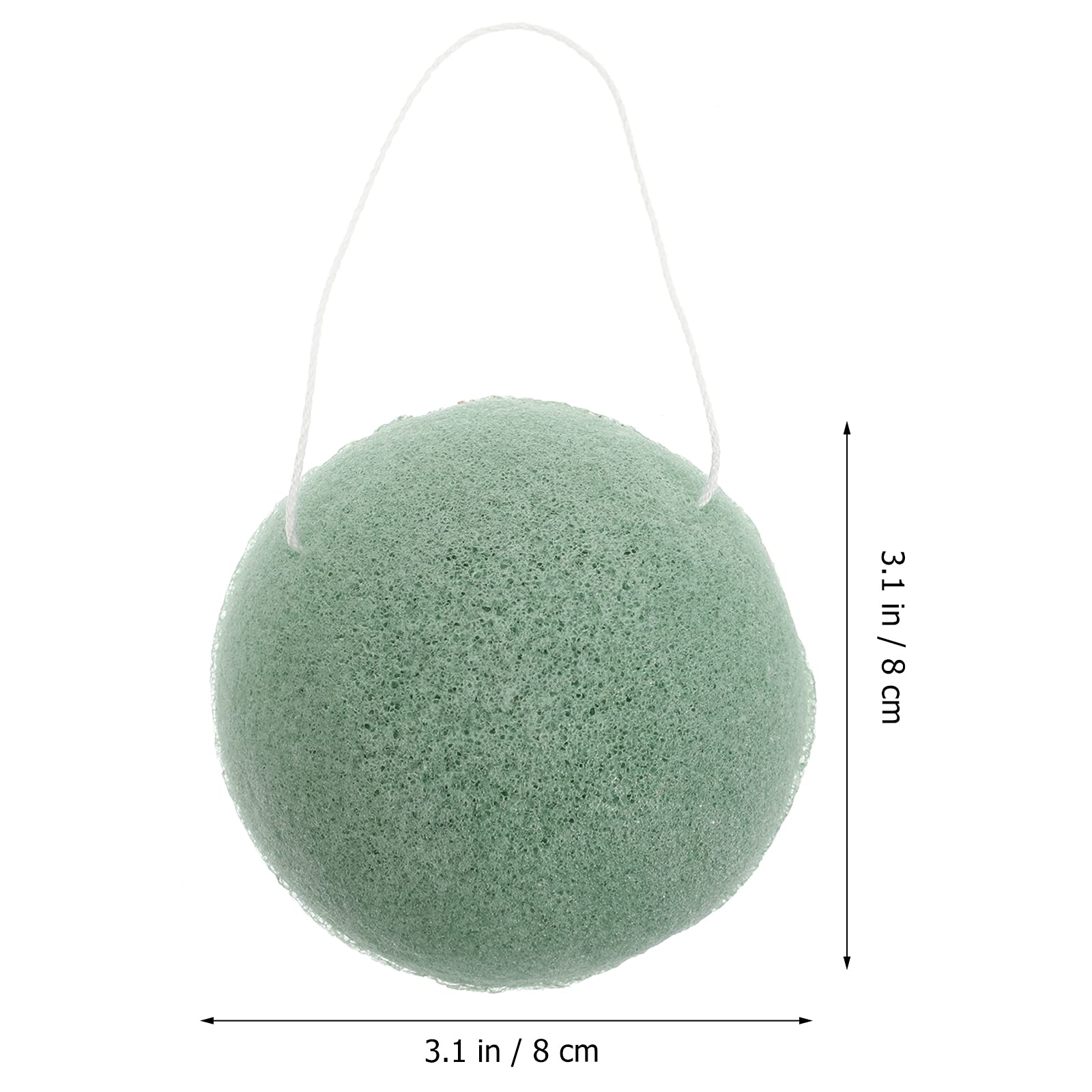 6-Pack Natural Konjac Sponges for Face & Body - Gentle Exfoliating Facial Cleansing Puff, Skin Massage Sponge for Soft & Smooth Skin - Perfect for Daily Skincare, Makeup Removal & Sensitive Skin Care