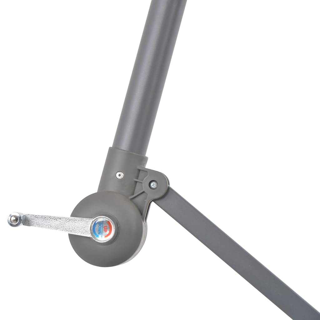 Outdoor Cantilever Umbrella with LED Lights - 118.1