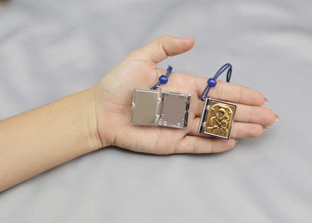 Orthodox Easter Candles - Gospel Locket Tan Wrap Pascha Lambathes for Boys & Girls | Religious Home Decor & Church Ceremonies