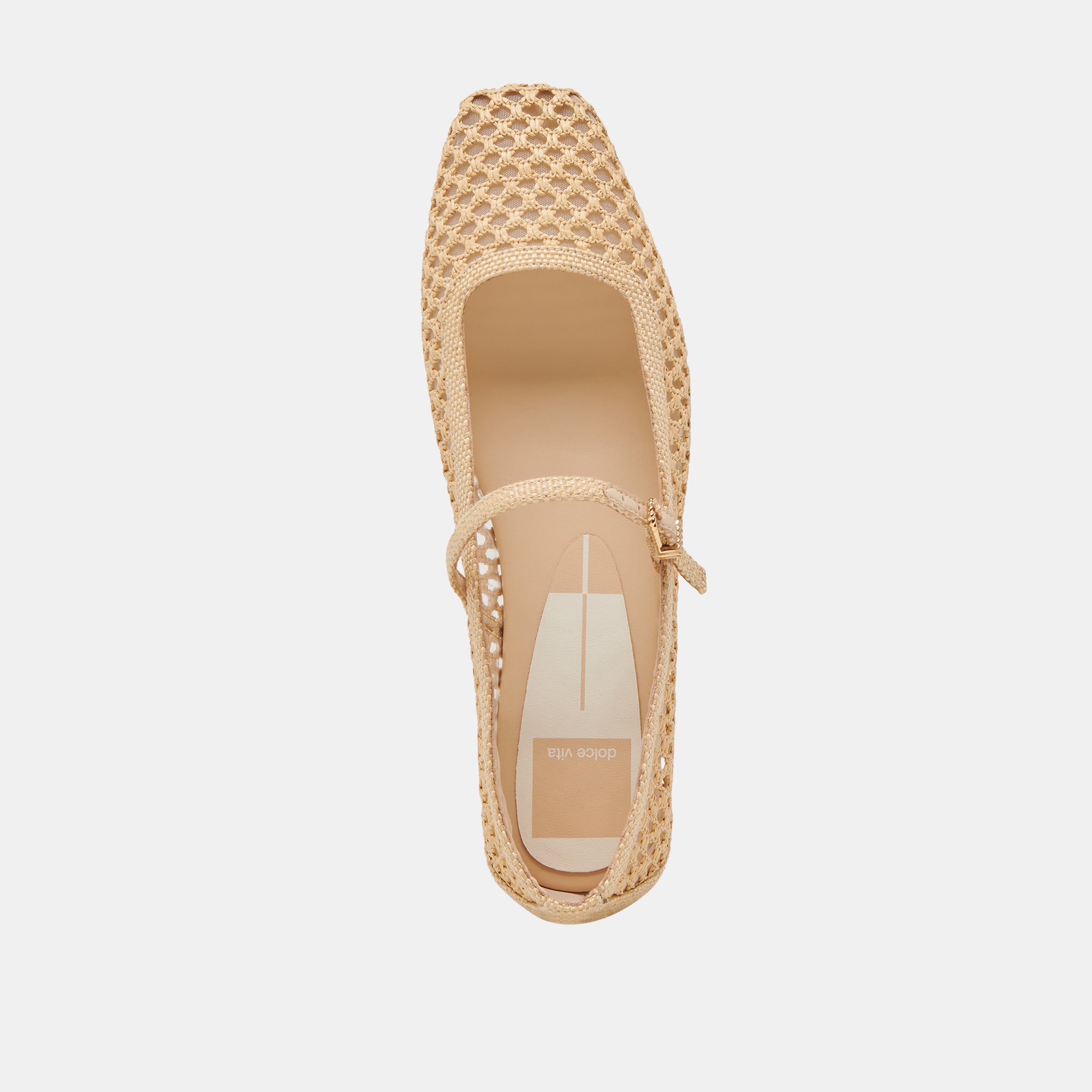 REYES Women's Wide Ballet Flats - Light Natural Woven Raffia Comfortable Slip-On Shoes for Casual Wear, Office & Summer Outfits