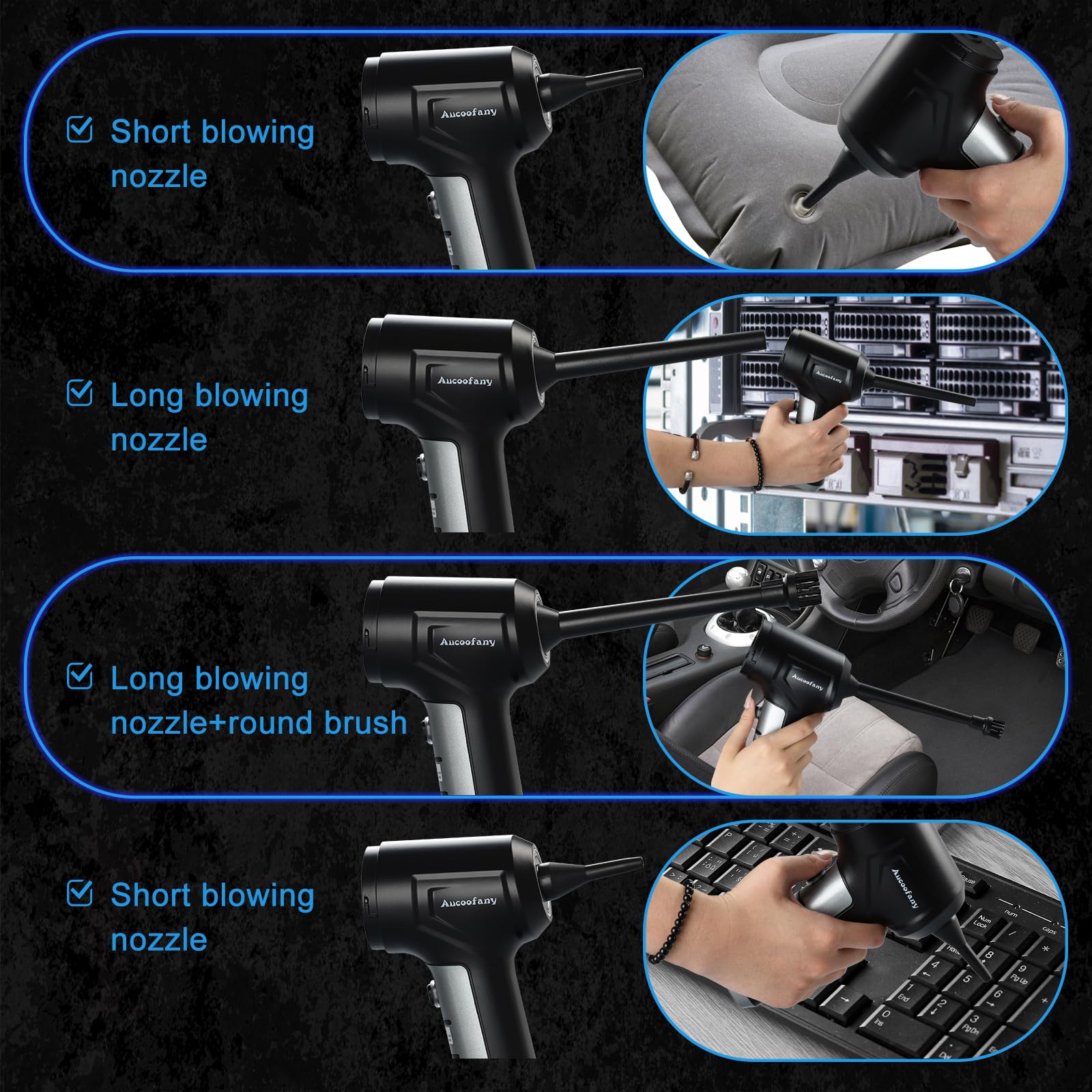 Cordless Handheld Vacuum Cleaner - 13000PA Powerful Suction, Brushless Motor, 3-in-1 Portable Car & Home Vacuum with Long Battery Life | Perfect for Car Seats, Pet Hair, Sofa & Small Spaces Cleaning