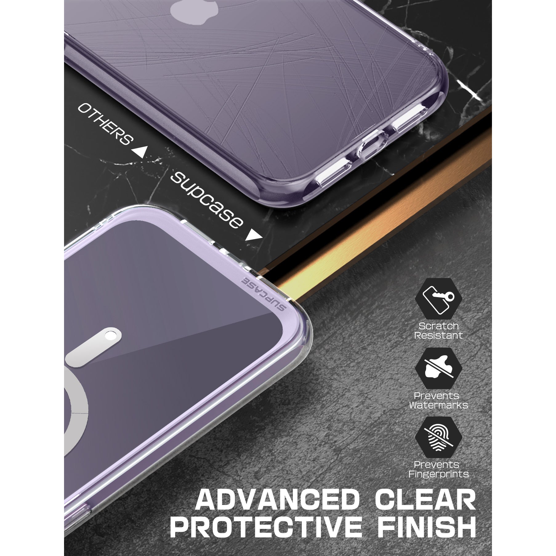 iPhone 14 Pro Case 6.1 Inch - Unicorn Beetle MAG Slim Clear Protective Cover with MagSafe Compatibility | Perfect for Everyday Use, Travel & Wireless Charging