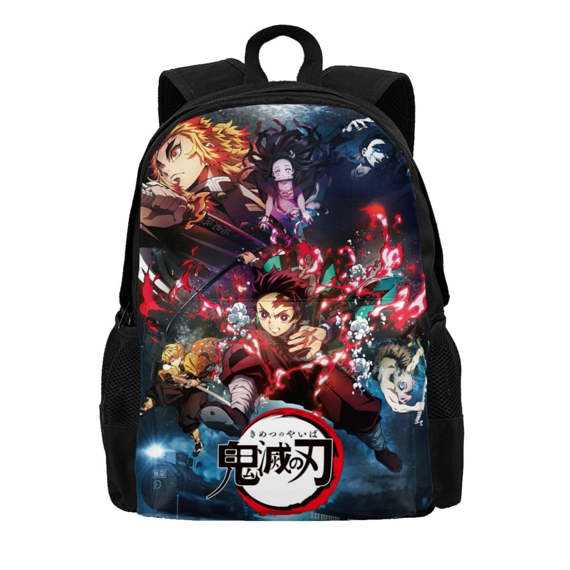 Horckey Anime Backpack Unisex Large - Demon Slayer Kimetsu No Yaiba Themed Casual Bag, Lightweight Multipurpose Travel & Laptop Backpack for School, Work, Gym, and Outdoor Adventures