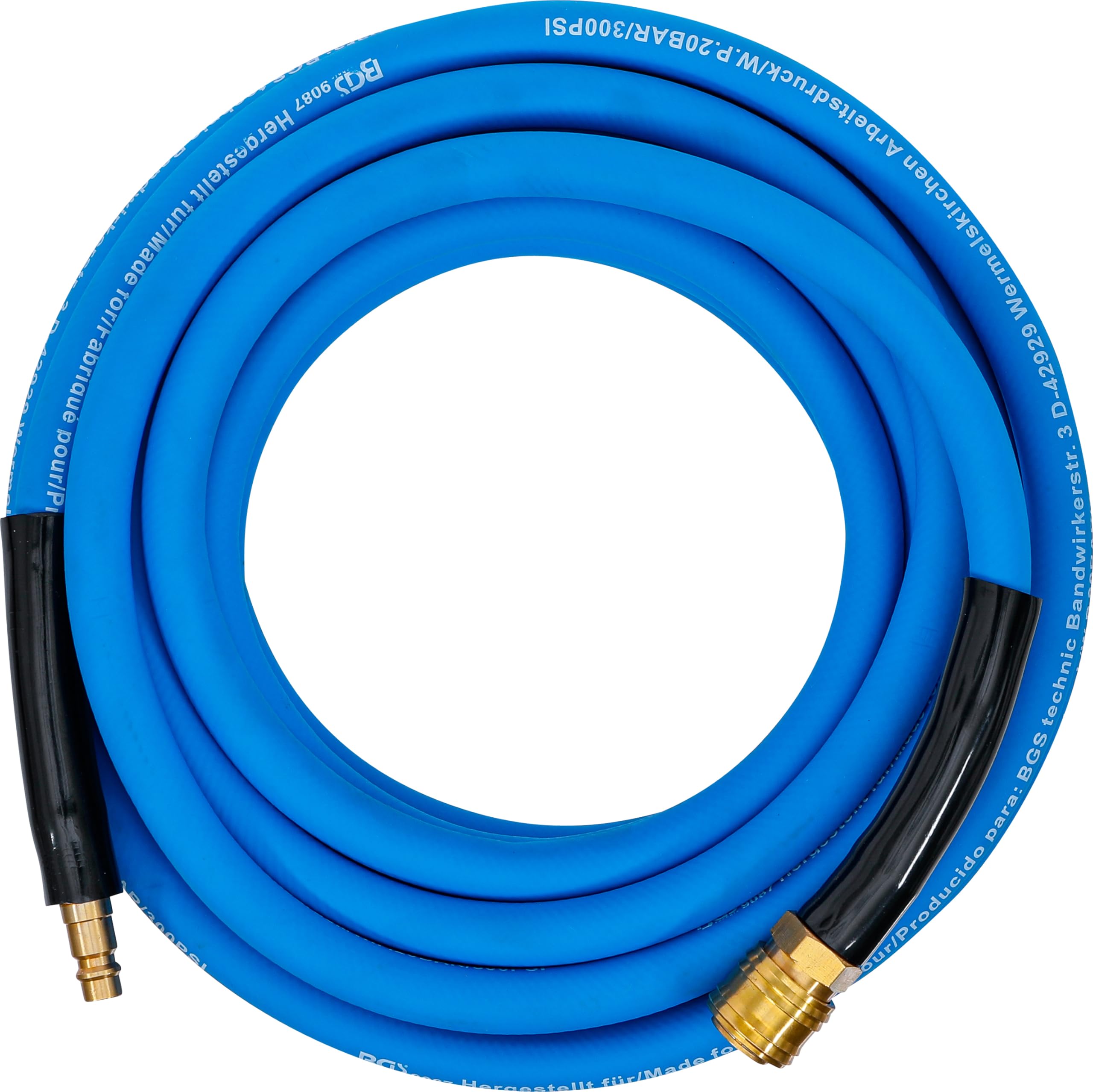BGS 9087 Heavy Duty Air Hose 10m (33ft) - High Pressure Flexible Air Compressor Hose for Pneumatic Tools, Inflators, and DIY Projects - Ideal for Garages, Workshops, and Construction Sites