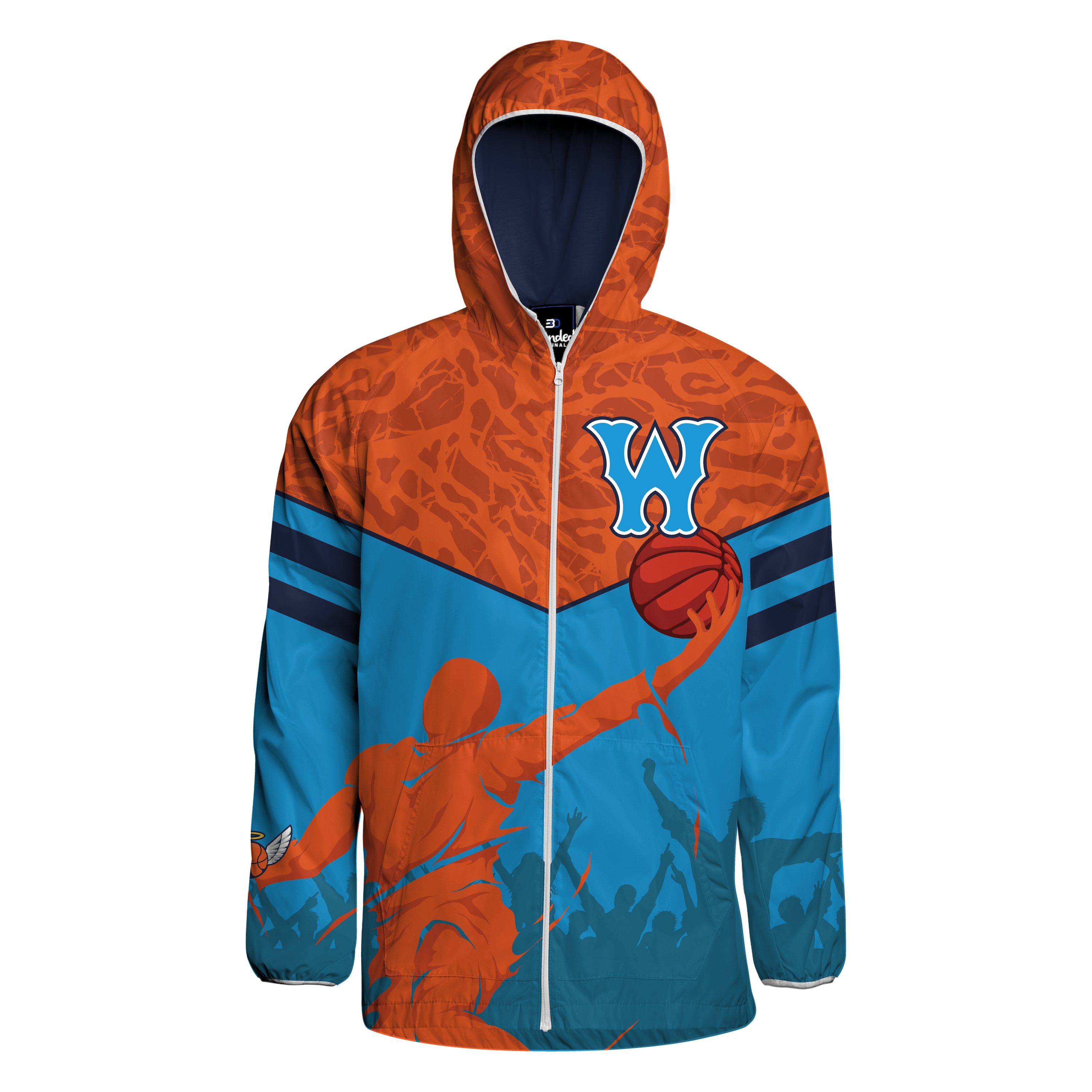 High-Quality Full Sublimation Windbreaker Jacket with Micro Lining - Lightweight, Water-Resistant & Breathable for Outdoor Sports, Running & Hiking