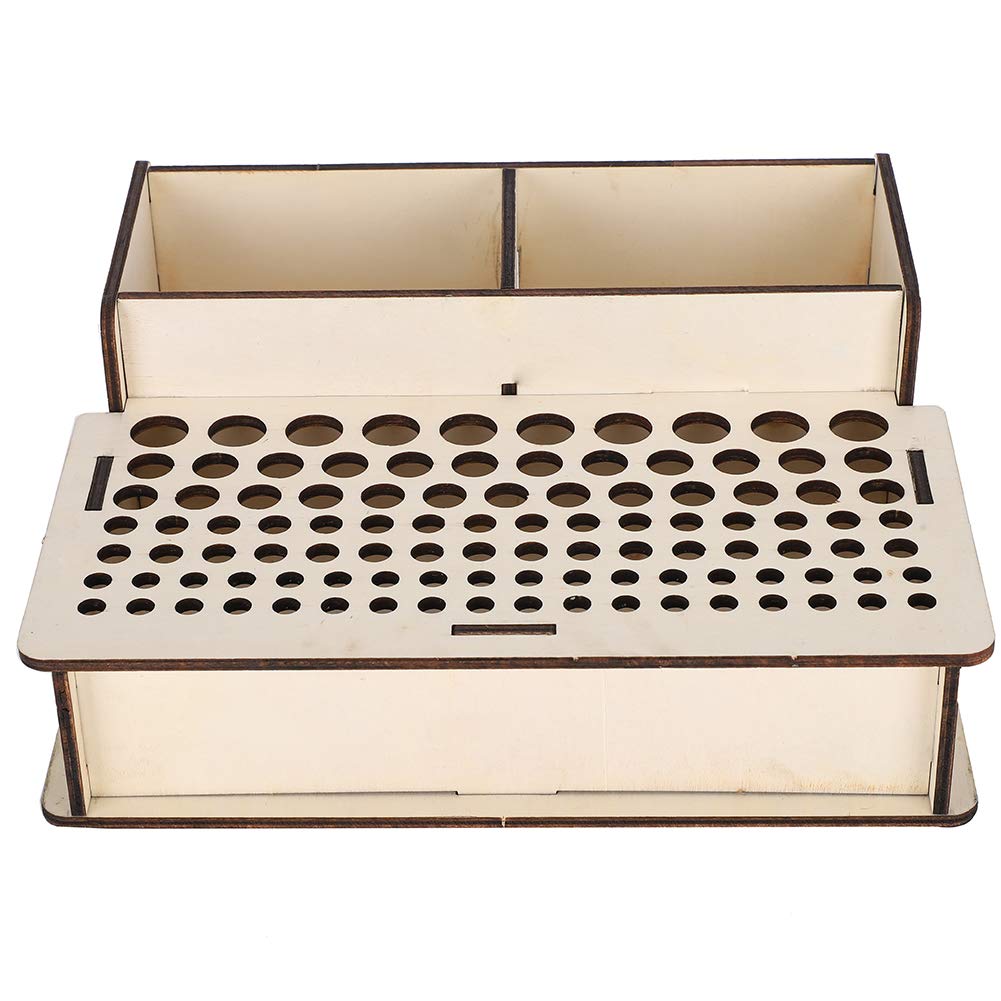 Premium Leather Tool Holder Shelf - Leathercraft Tool Rack with Wooden Storage Box for Leather Punch Tools | Perfect for Leatherworking, DIY Crafting & Workshop Organization