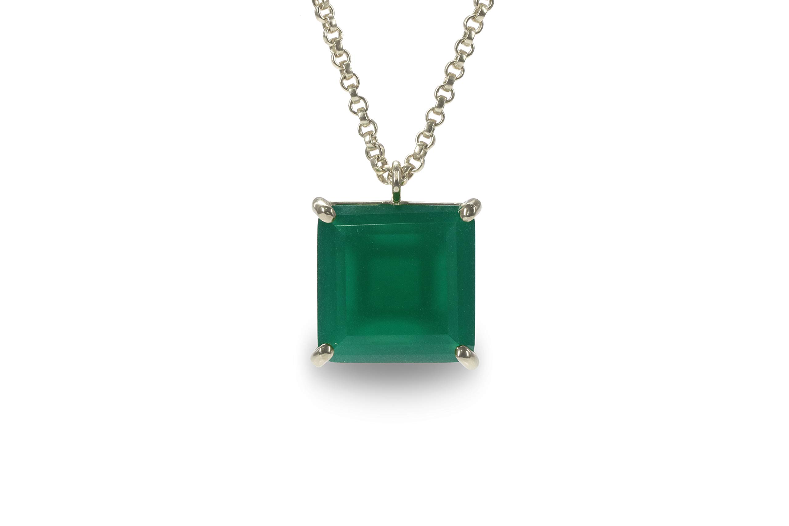 Handmade Green Onyx Necklace for Women - Natural Stone Layering Jewelry - Stylish Statement Necklace - Fashion Gift for Her | Perfect for Casual Wear, Office Style & Special Occasions
