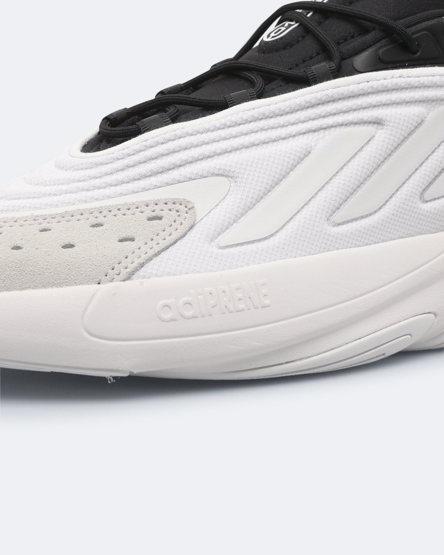 Adidas Ozelia Shoes for Men - White/Core Black Running Sneakers | Lightweight & Comfortable for Gym, Workout & Daily Wear