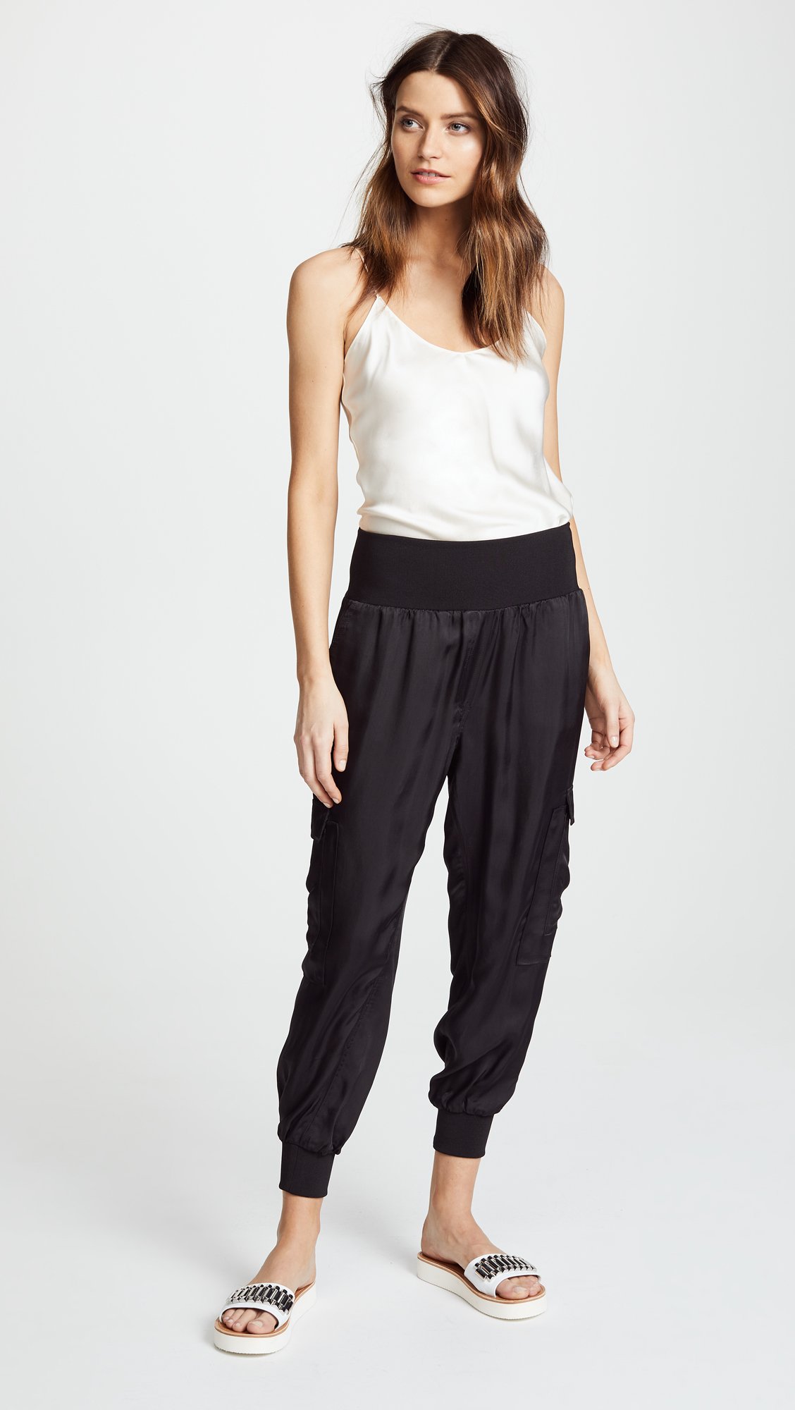 Cinq a Sept Women's Tous Les Jours Giles Pants - High Waisted Slim Fit Trousers for Work, Office & Casual Wear | Comfortable Stretch Fabric for Everyday Style