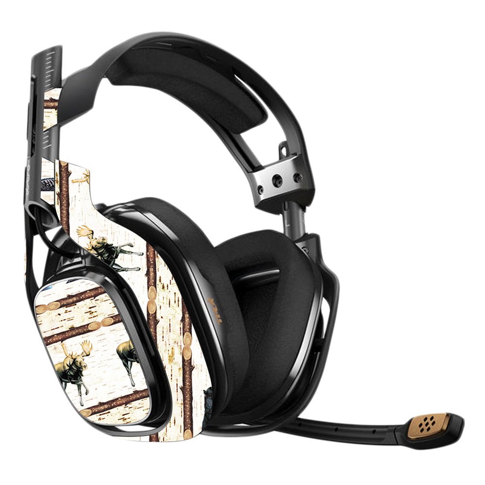 MightySkins Vinyl Decal Wrap for Astro A40 3rd Gen Gaming Headset - Lodge Stripes Design | Protective, Durable & Customizable Skin Cover | Easy Application & Removal | Made in USA | Perfect for Gaming Setups & Personalization