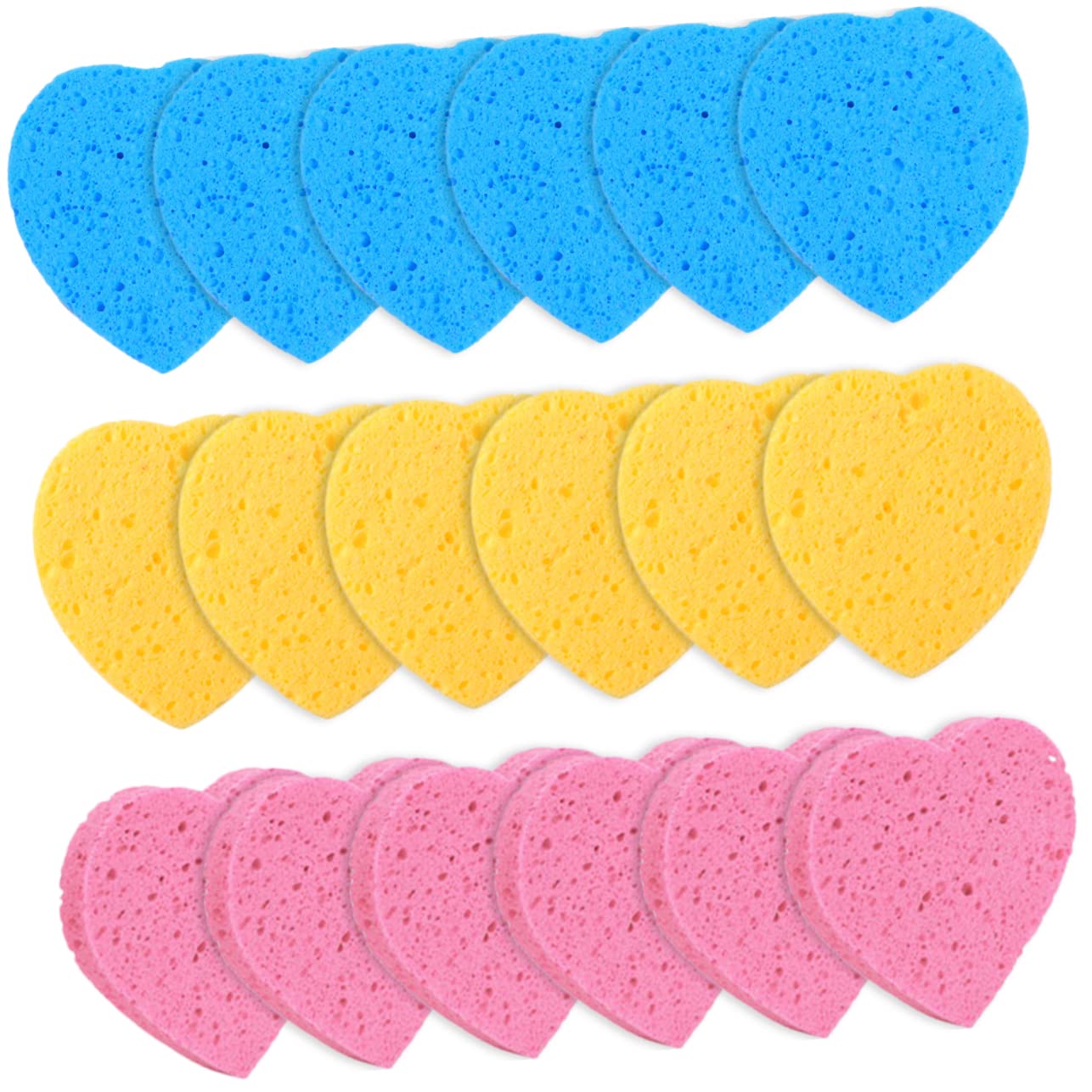 ADOCARN 45pcs Compressed Facial Sponges - Wood Pulp Cotton Makeup Remover & Cleansing Sponges for Gentle Face Wash | Disposable, Travel-Friendly, Ideal for Daily Skincare & Makeup Removal