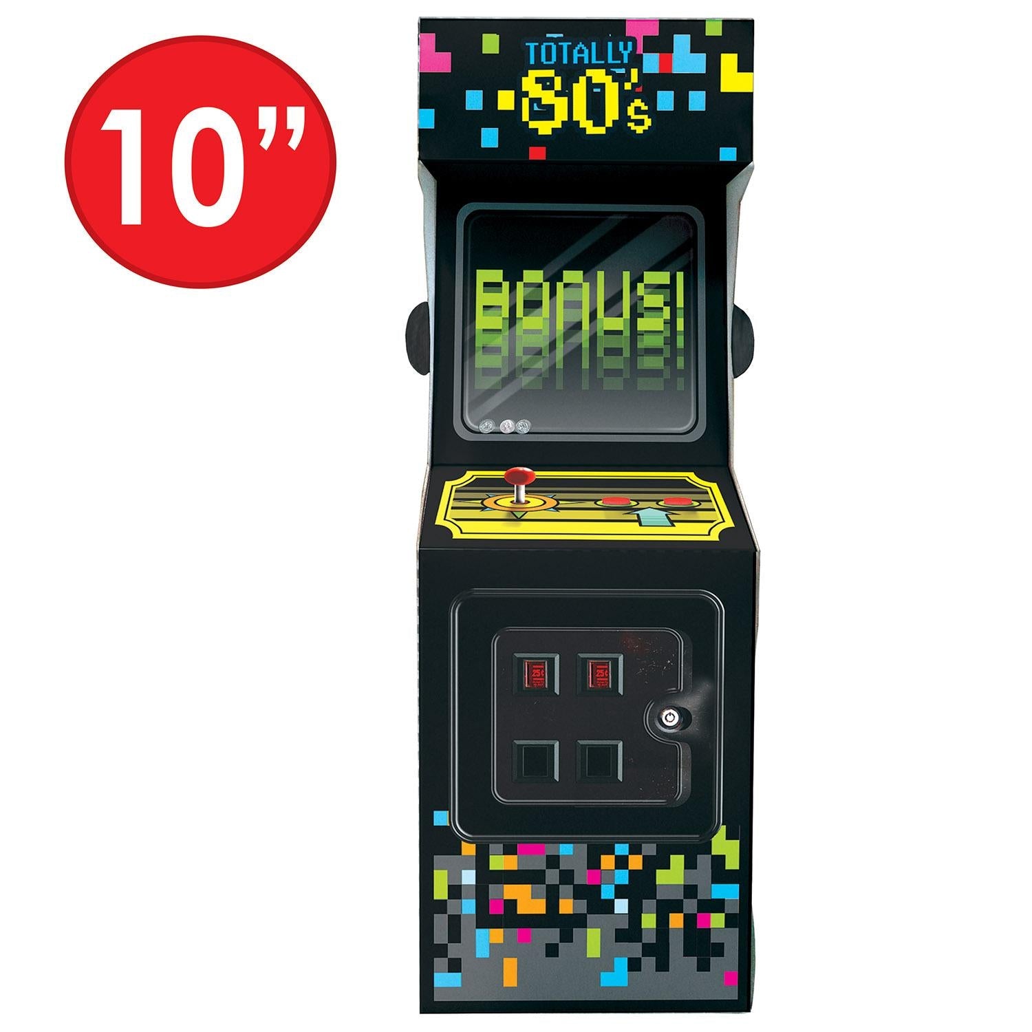 12 Pack Beistle 3D Arcade Video Game Party Decorations - Perfect for Birthday Parties, Game Nights & Themed Events