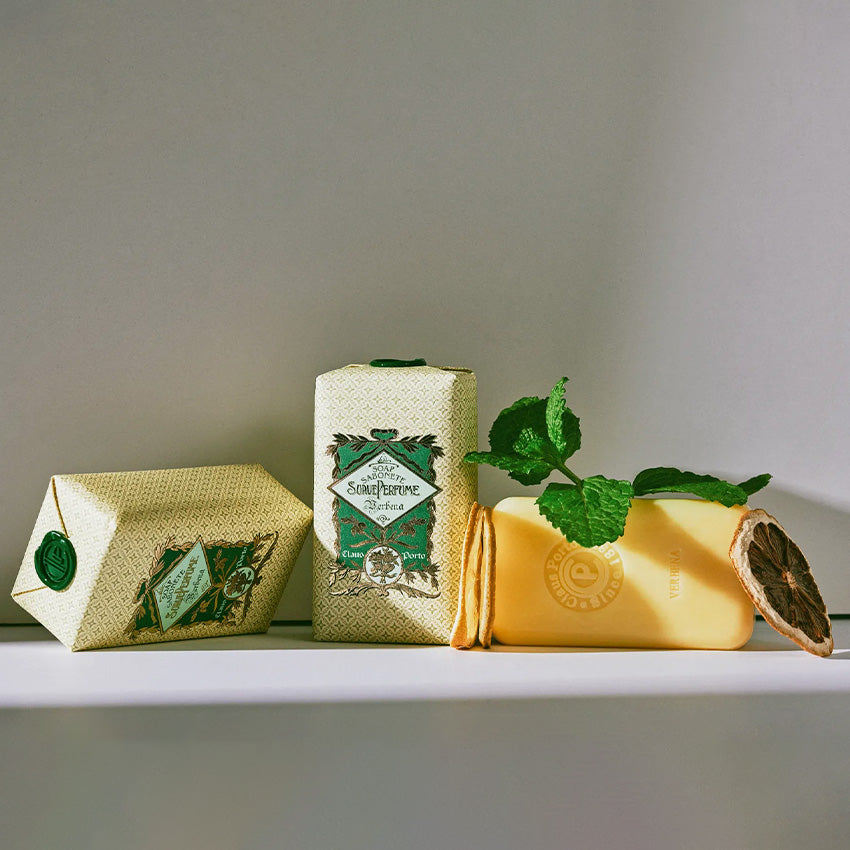 Claus Porto Classic Soap Bar - Luxury Verbena Scented Bath Soap for Men & Women | Moisturizing & Long-Lasting Fragrance | Perfect for Spa, Gifts & Home Decor
