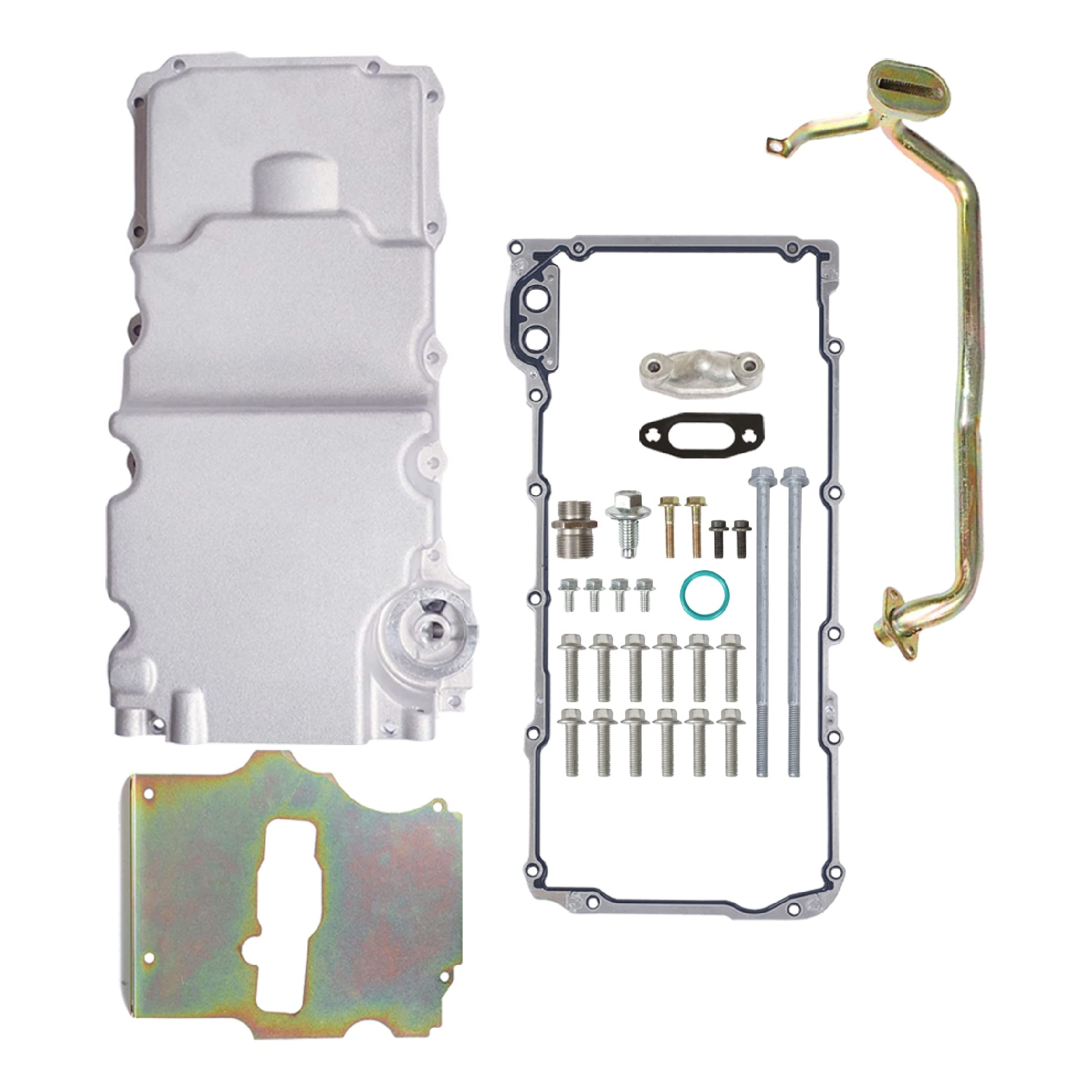 302-2 GM LS Swap Aluminum Oil Pan Kit for 1964-1992 Chevy Camaro, Ventura, Omega F-body & G-body - Compatible with LS1, LS2, LS3, LS6, LS9 5.7L 5.3L 6.0L 6.5L Engines - Perfect for Engine Swaps & Performance Upgrades