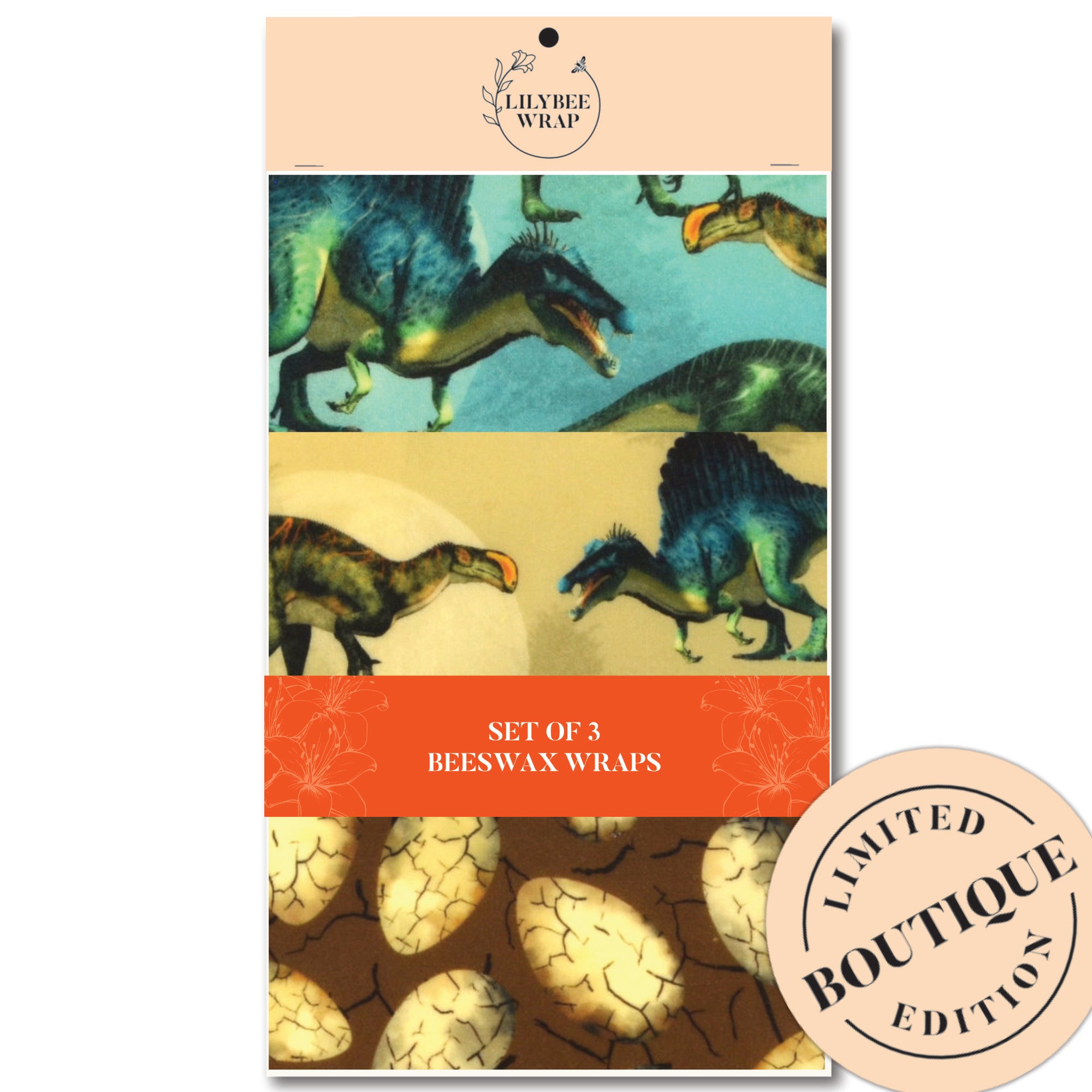 Eco-Friendly Beeswax Food Wraps Set of 3 | Reusable & Sustainable Food Storage | Perfect for Sandwiches, Fruits & Leftovers | BPA-Free & Natural Alternative to Plastic Wrap