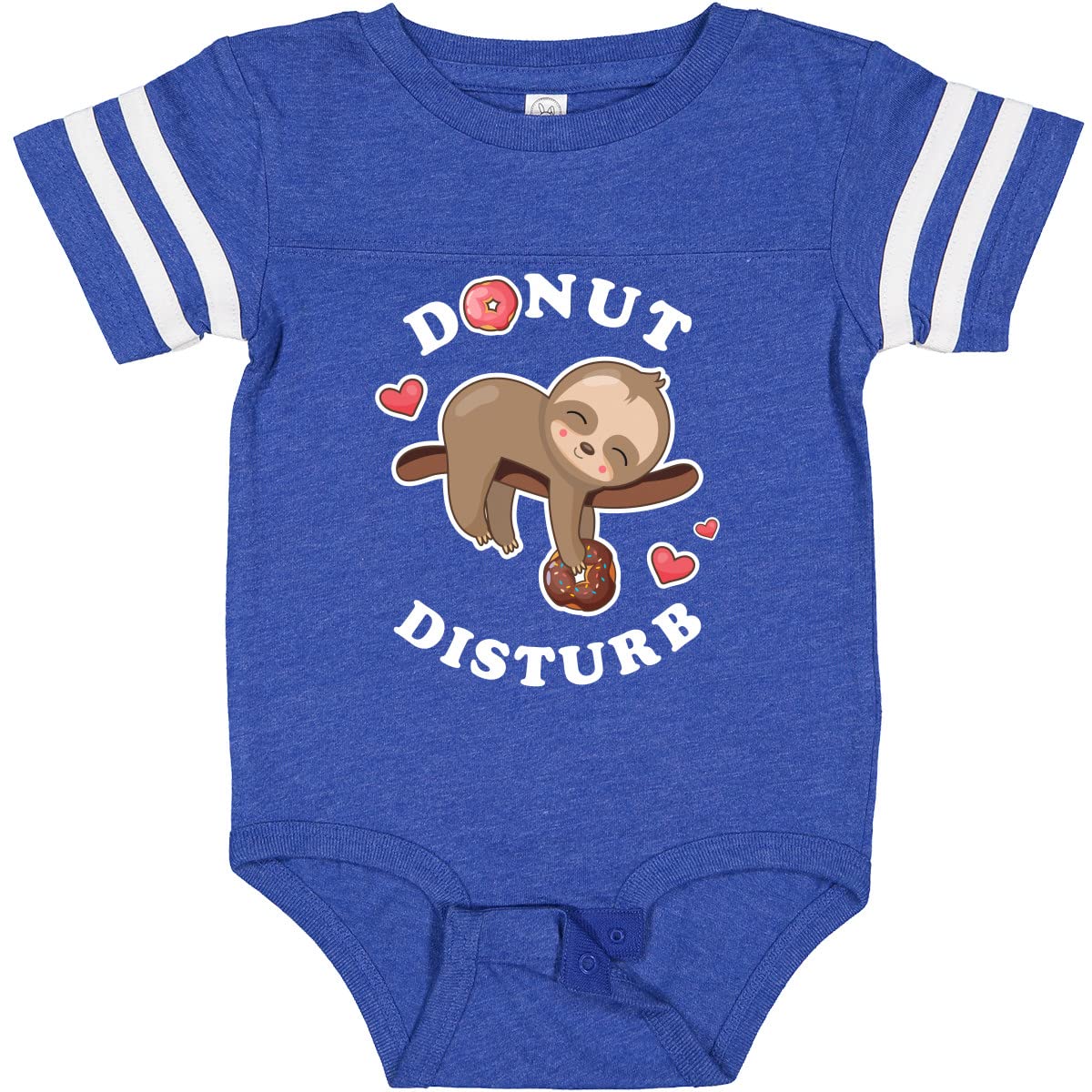 Inktastic Donut Disturb Sloth Baby Bodysuit - Cute Animal Print Onesie for Newborns & Infants - Perfect for Sleepwear, Playtime & Photo Shoots