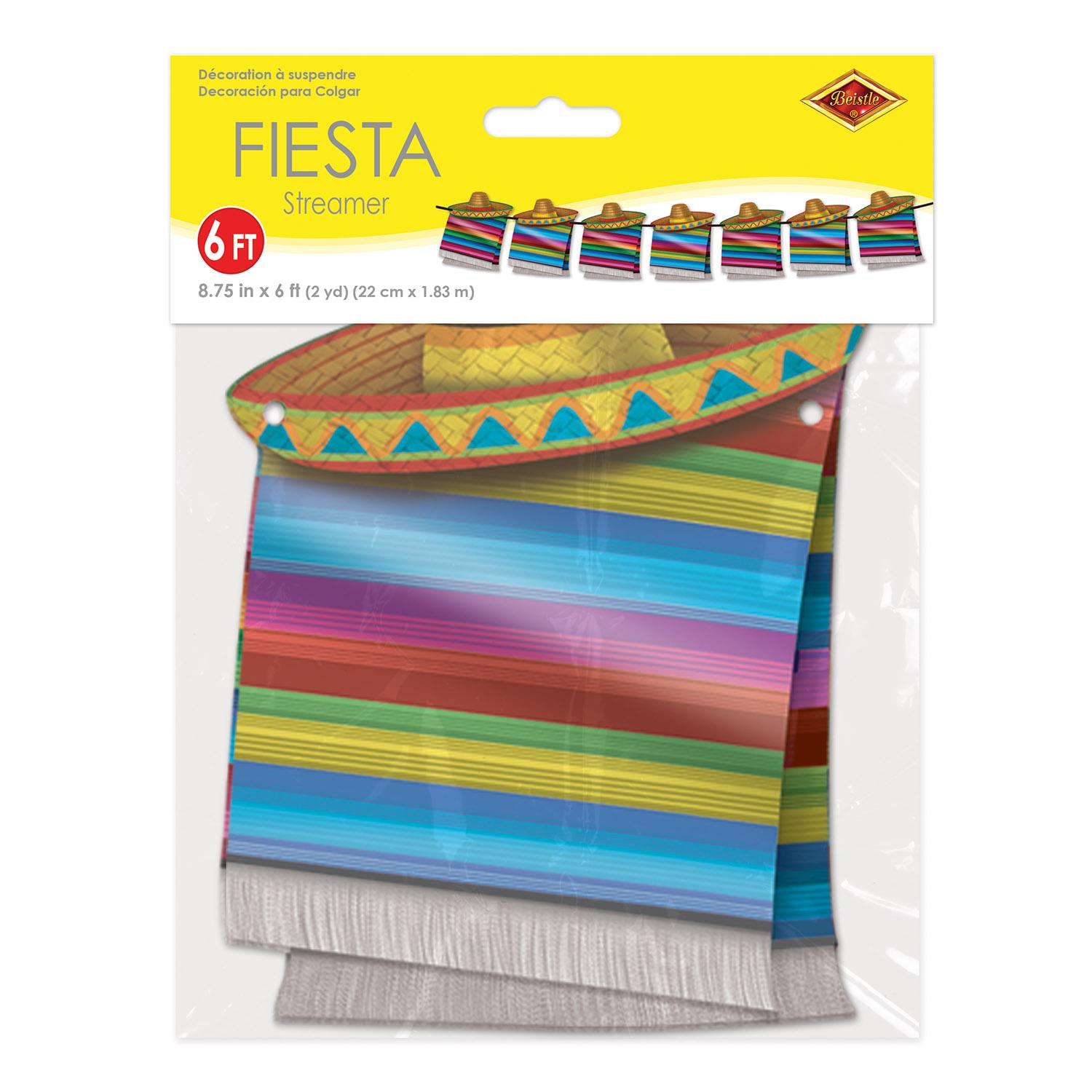 12 Pack Beistle Cinco de Mayo Party Streamers - Colorful Fiesta Decorations for Cinco de Mayo, Birthday Parties & Mexican Themed Celebrations