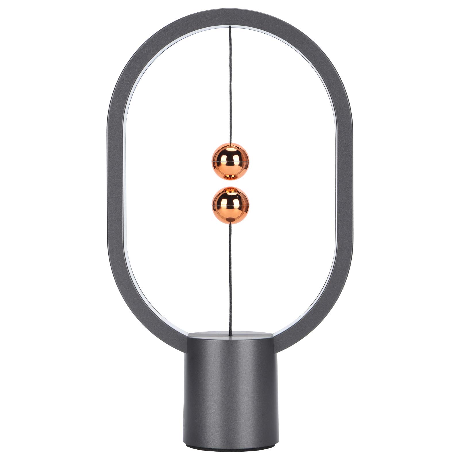 Jeanoko Magnetic Levitating LED Desk Lamp - Floating Balance Lamp with Magnetic Ball for Home Office Decor, Reading & Night Light