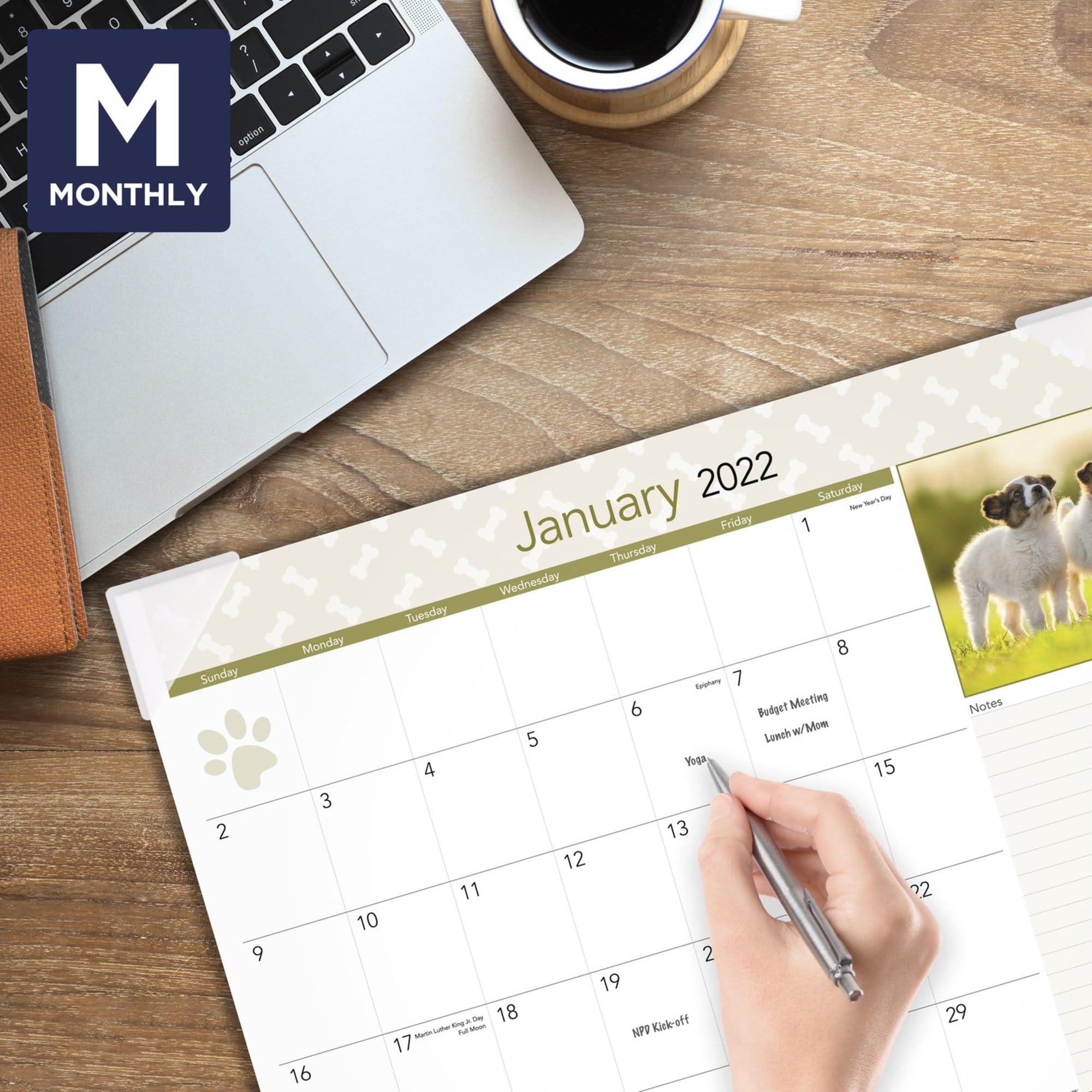2023 AT-A-GLANCE Monthly Desk Calendar Planner - 21.75