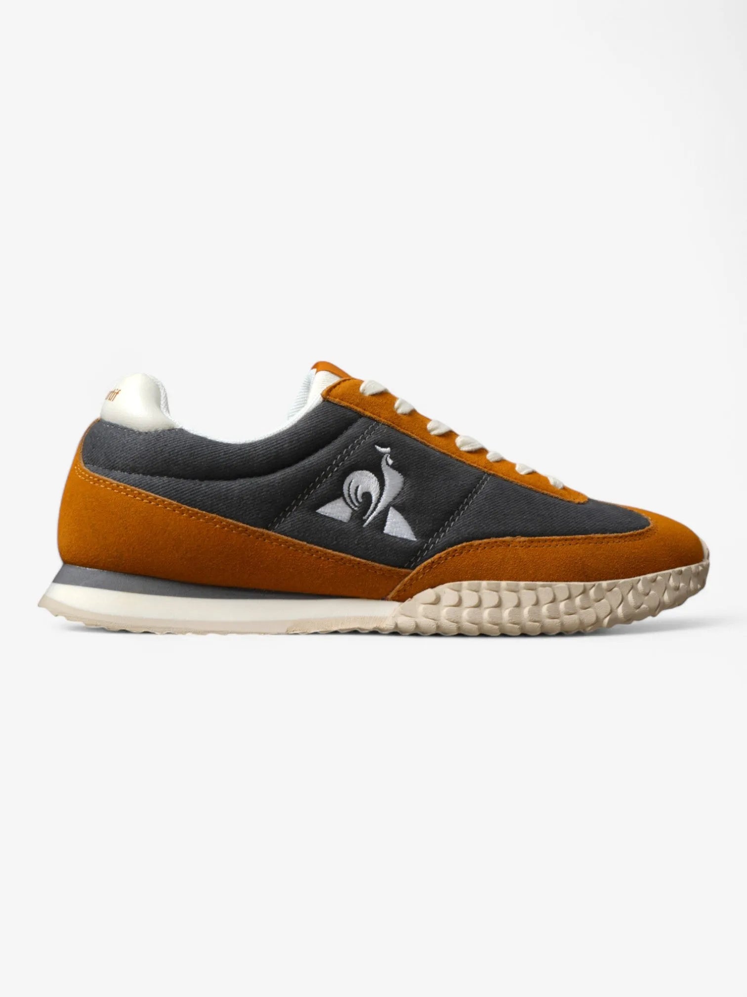 Le Coq Sportif Veloce Action Sneakers - Light Grey & Mustard Running Shoes for Men | Comfortable Athletic Shoes for Jogging, Gym Workouts & Casual Wear