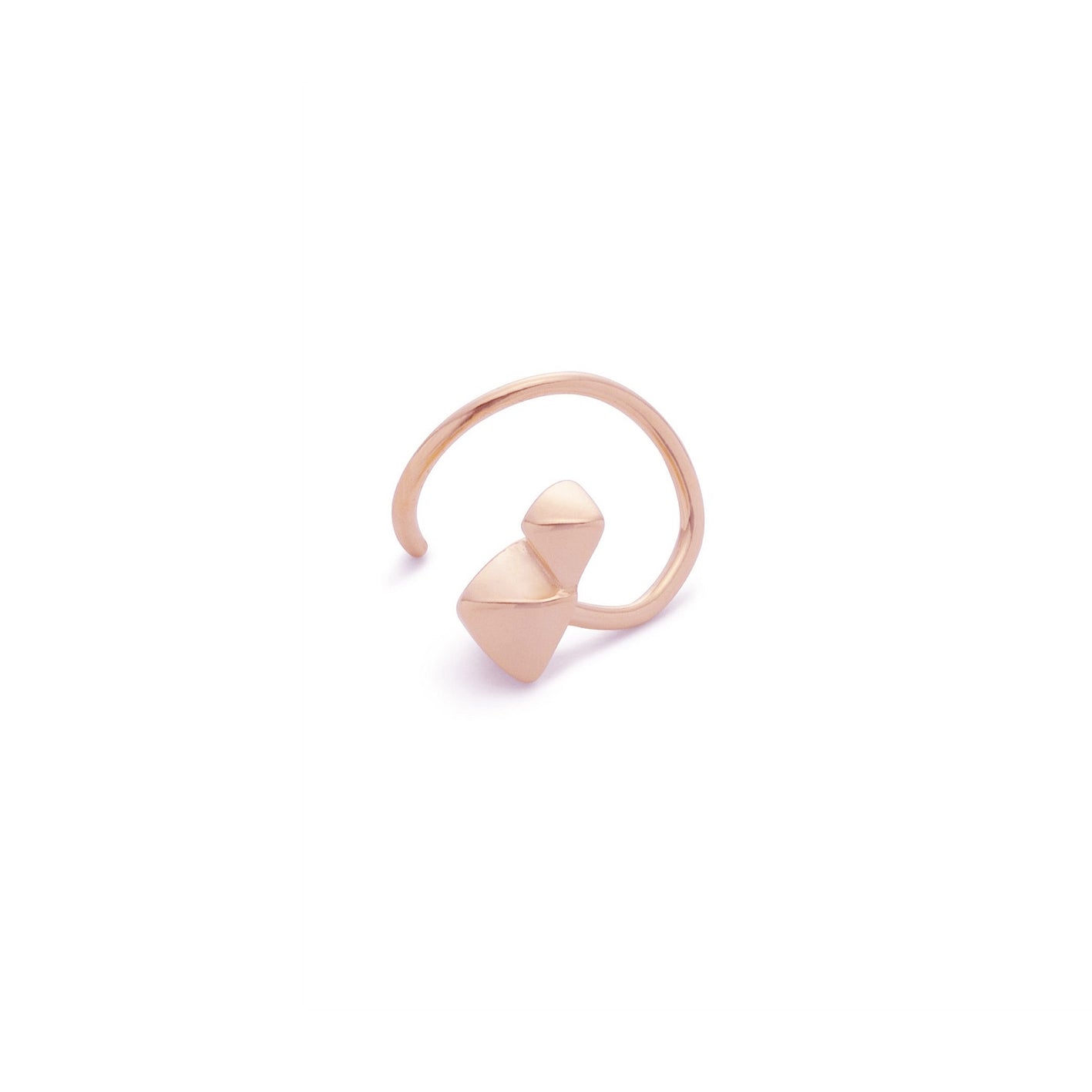 Elegant Rose Gold Marble Twirl Earrings for Women - Stylish Dangle Hoop Earrings for Party, Wedding & Everyday Wear