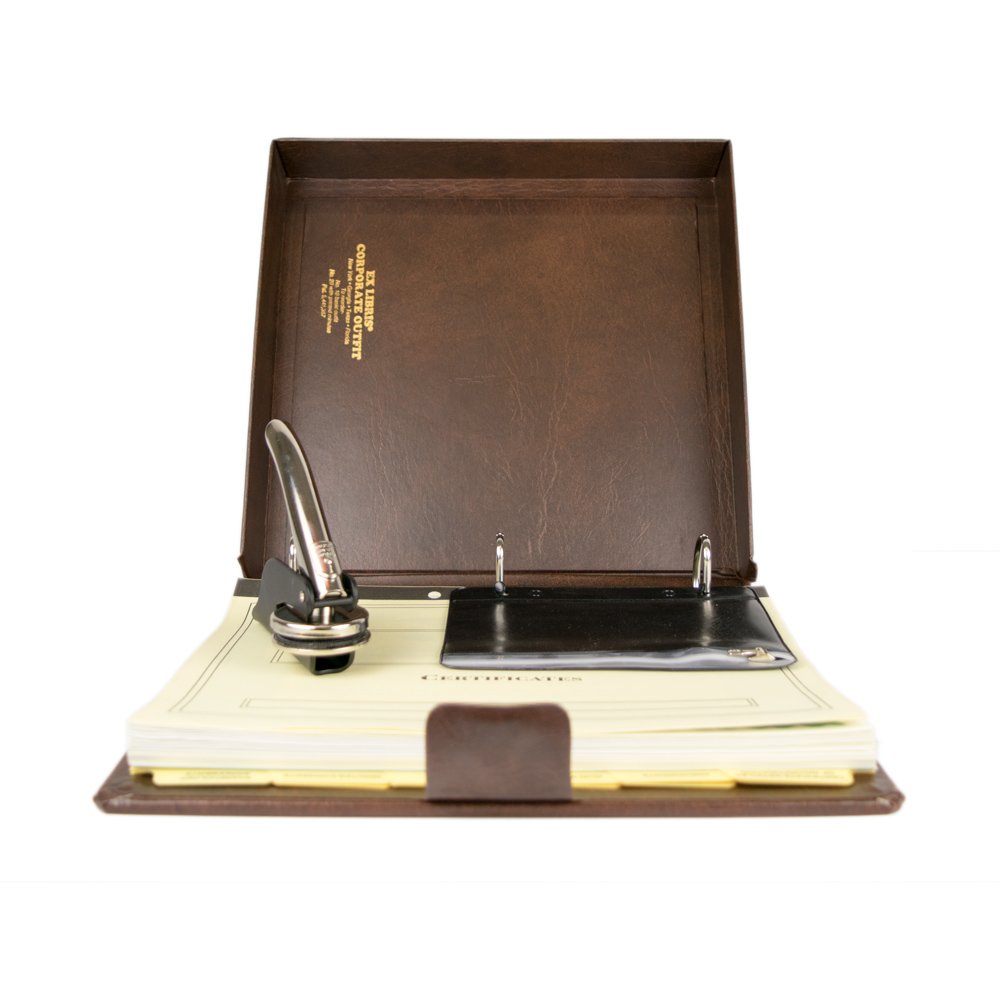 Blumberg Ex Libris All-in-One LLC Kit - Includes Self-Enclosed Records Book, Company Seal, Printed Certificates with Full-Page Stubs & Blank Minute Paper (Model K10LLC) - Perfect for Starting & Managing Your Limited Liability Corporation Business