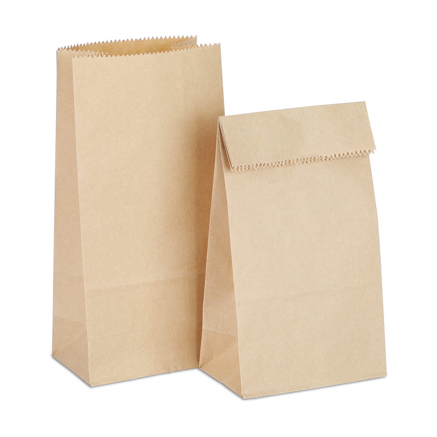 Kslong 100Pcs Mini Brown Kraft Paper Bags 3.5x2.2x6.7 Inch - Eco-Friendly Small Treat Bags for Candy, Cookies, Snacks, Popcorn | Bulk Party Favor, Lunch & Gift Packaging | Perfect for Birthday Parties, Weddings, Baby Showers & Thank You Gifts