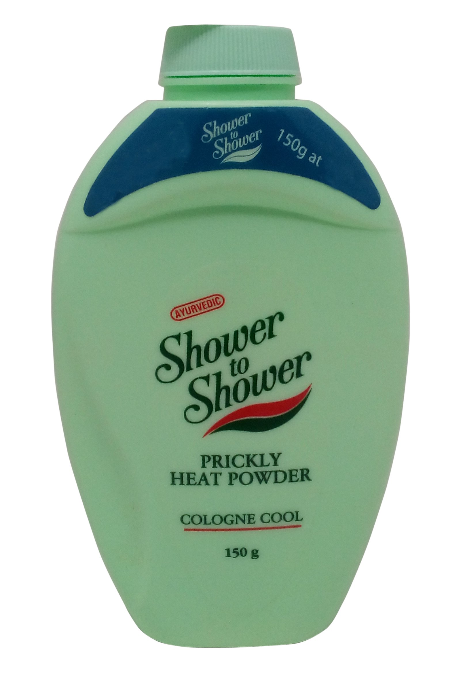 Shower to Shower Prickly Heat Powder for Women & Men - Cologne Cool Scent, 150g Ayurvedic Talcum Powder for Body Odor & Sweat Control - Perfect for Gym, Travel & Hot Weather Use