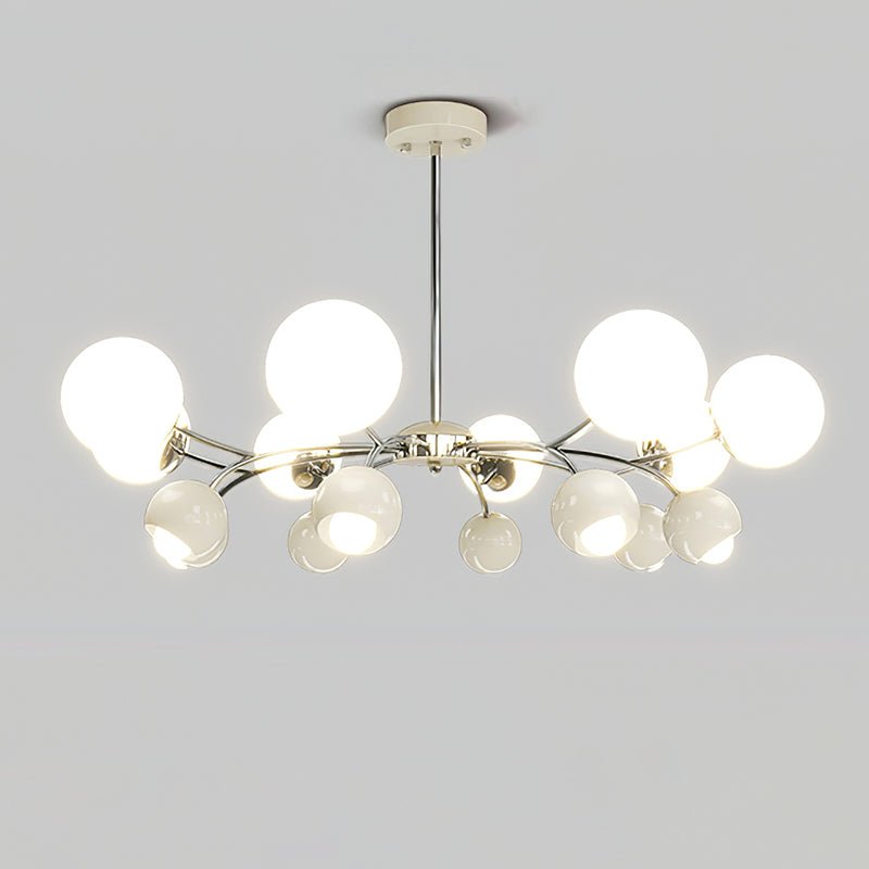 Celestial Spheres Crystal Chandelier - Elegant Modern Ceiling Light Fixture for Dining Room, Living Room, and Bedroom Decor | Perfect for Home, Hotel, and Wedding Venue Lighting