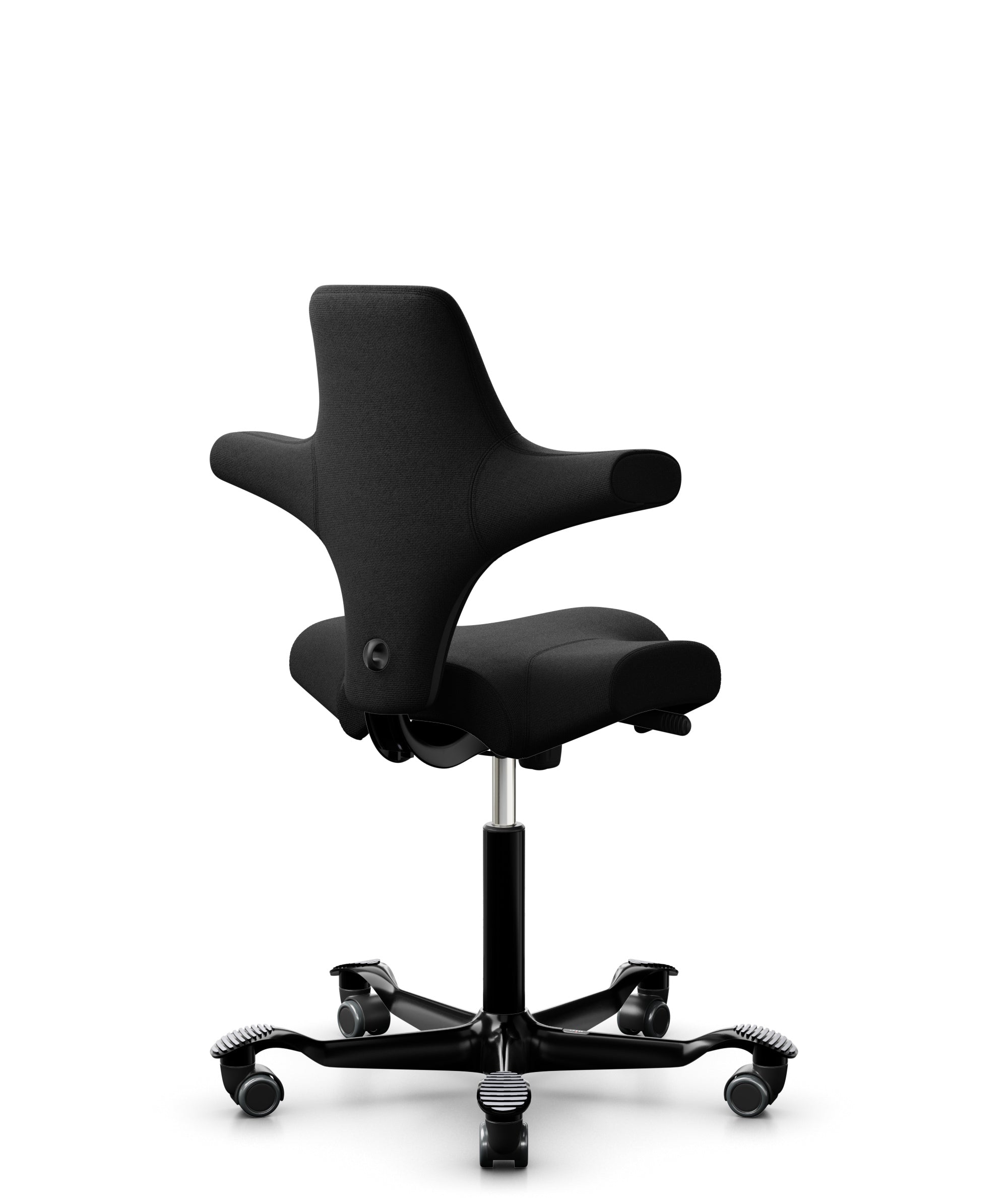 HÅG Capisco 8106 Ergonomic Office Chair - Adjustable Black Mesh Back Support for Home & Office Workspaces - Perfect for Long Hours Sitting, Computer Work & Video Conferencing