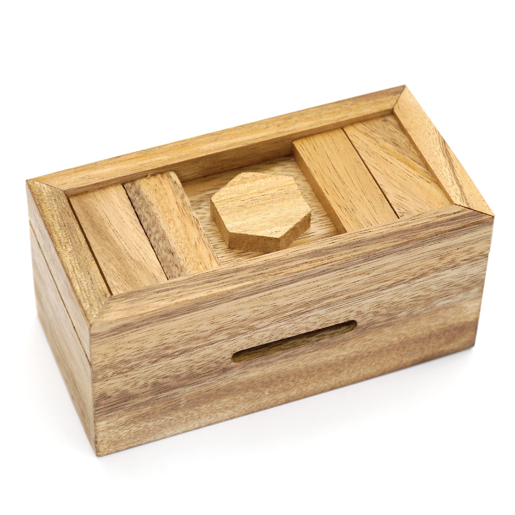 BSIRI Canopic Chest - Challenging Wooden Brain Teaser Puzzle Box | 3D Lock Box for Money, Jewelry & Gifts | Perfect for Cash Gifts, Secret Storage & Mind Games | Great Gift for Puzzle Lovers & Collectors