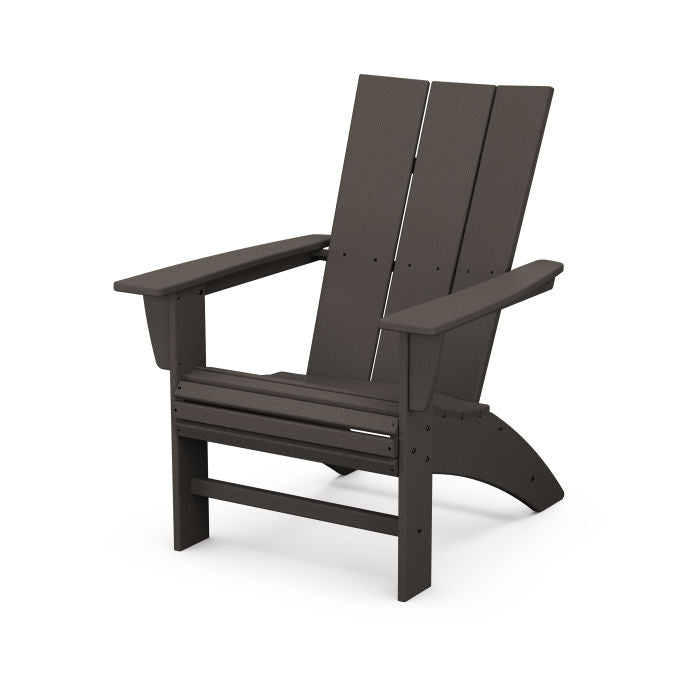 POLYWOOD Modern Curveback Adirondack Chair - Weather-Resistant Outdoor Furniture for Patio, Poolside & Garden Relaxation