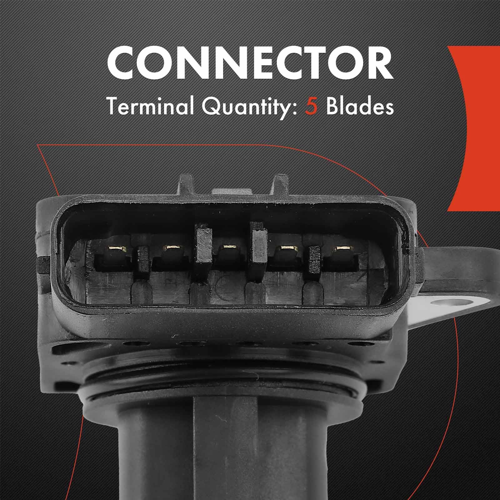 Premium Mass Air Flow Sensor [5-Pin] Compatible with Toyota 4Runner, Avalon, Camry, Corolla & Mazda 3, 6, CX-7 - Replaces OEM #1974006050, 2220430010 - Improve Engine Performance & Fuel Efficiency