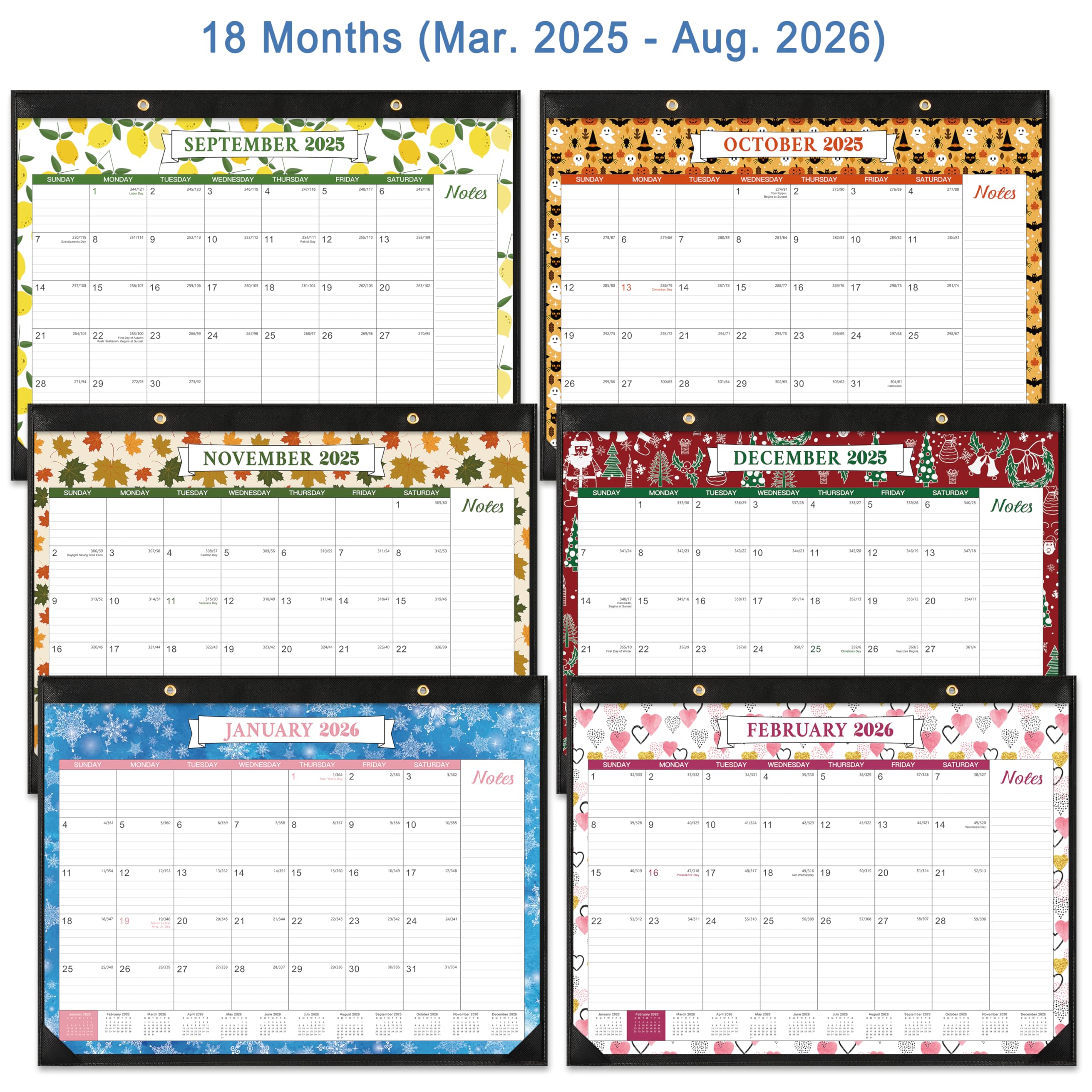 2025-2026 Large Desk Calendar - 22