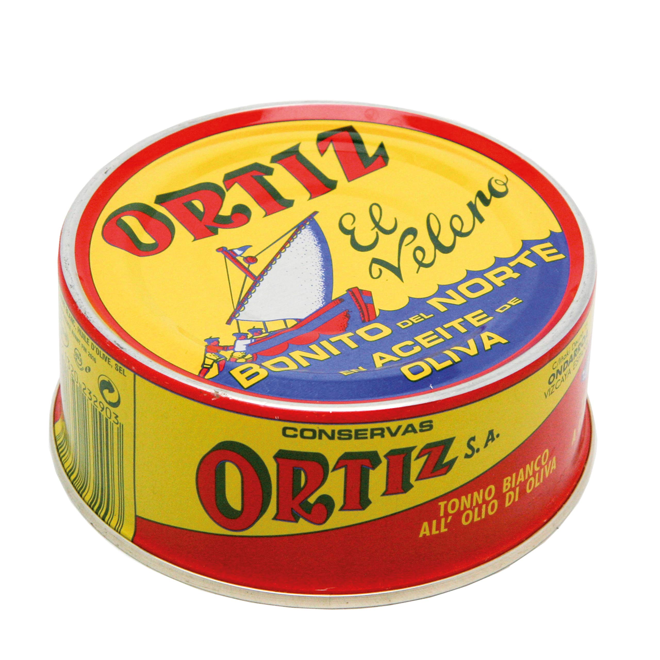 Premium Ortiz White Tuna in Olive Oil - Wild Caught Spanish Albacore, High Protein & Omega-3 Rich Tuna Fillets - Perfect for Salads, Pasta Dishes & Healthy Sandwiches - No Mayo Needed - 8.81oz Can (250g) - Ideal for Keto, Paleo & Mediterranean Diets